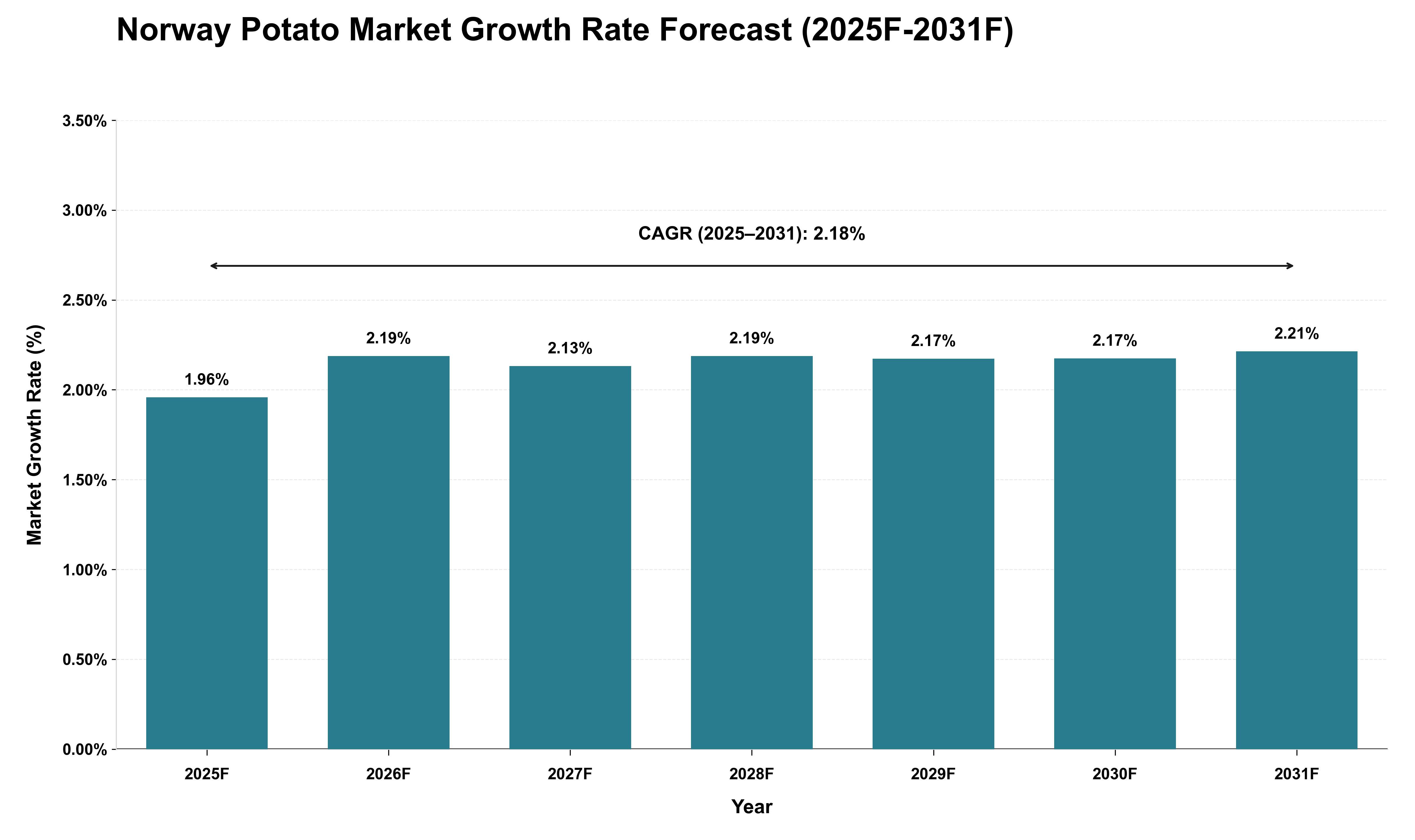 Norway Potato Market Growth Rate Analysis (2025 - 2031)