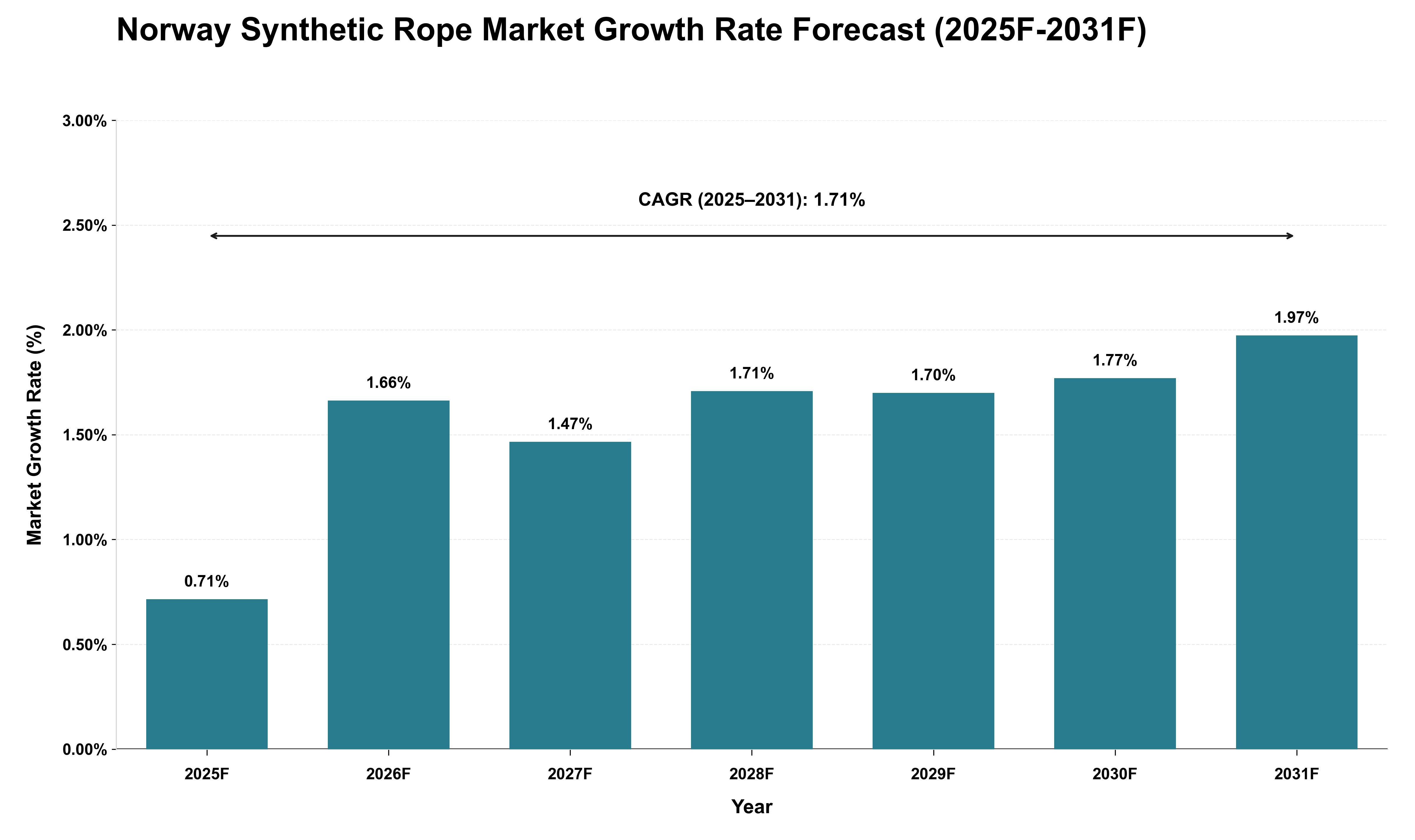 Norway Synthetic Rope Market Growth Rate Analysis (2025 - 2031)