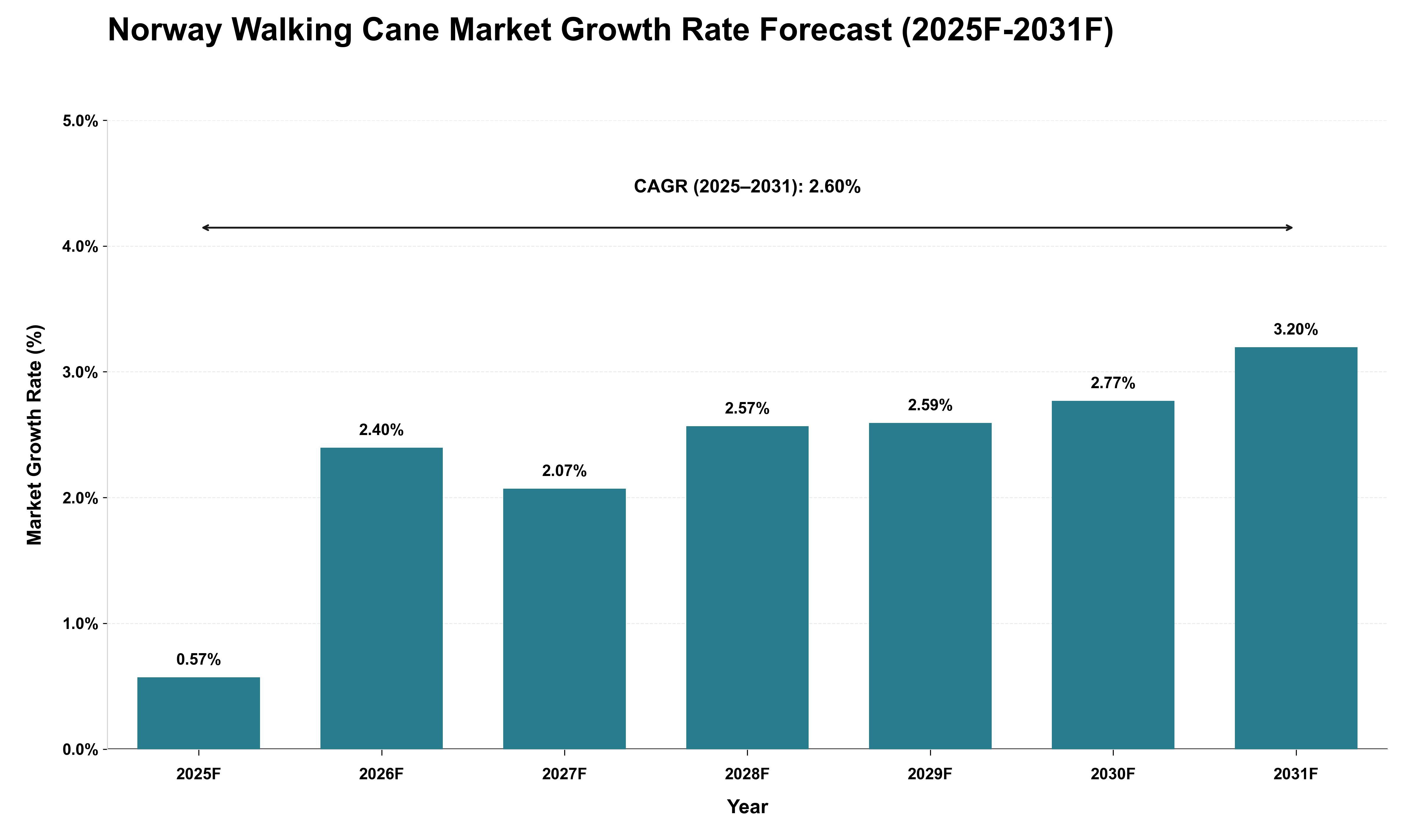 Norway Walking Cane Market Growth Rate Analysis (2025 - 2031)
