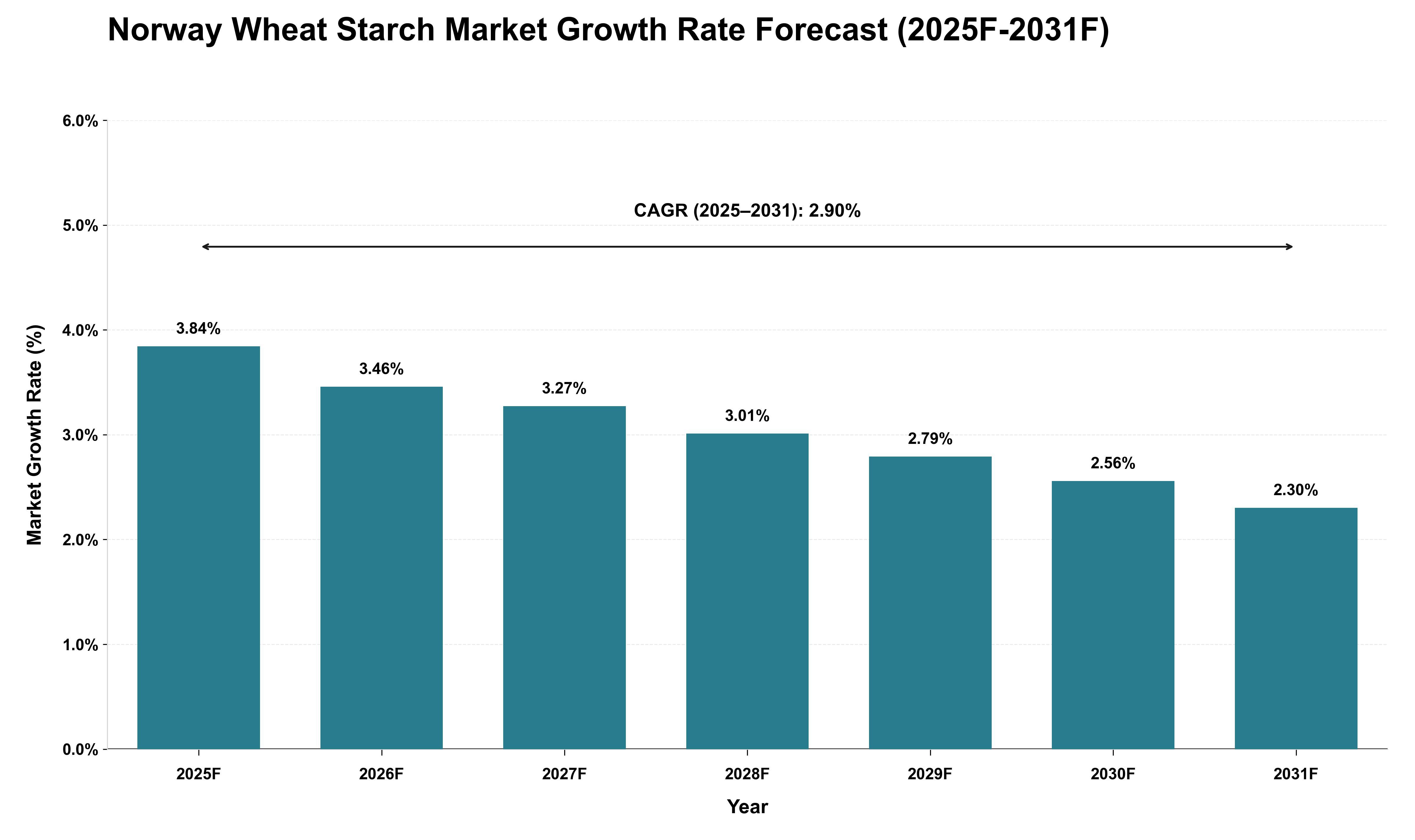 Norway Wheat Starch Market Growth Rate Analysis (2025 - 2031)