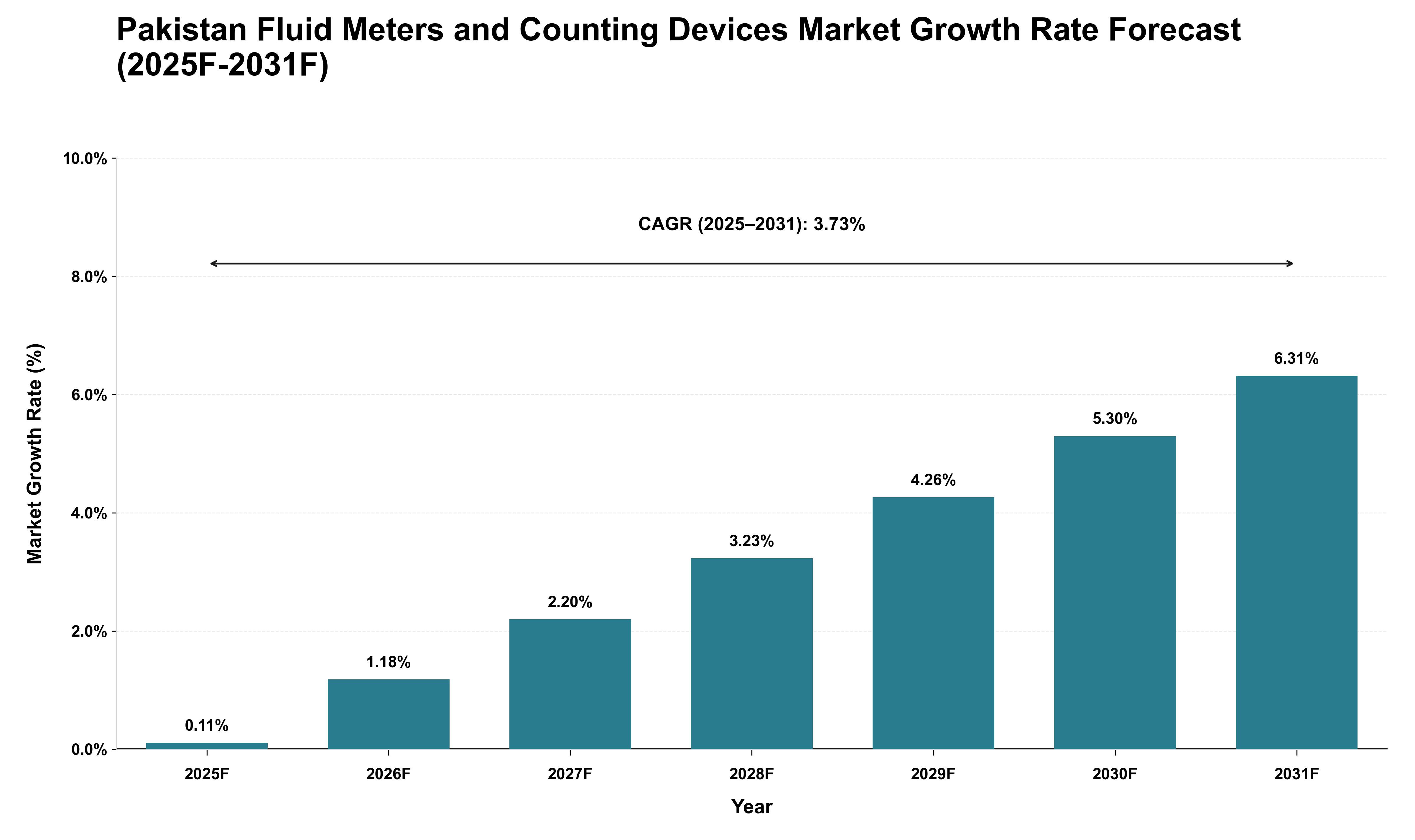 Pakistan Fluid Meters and Counting Devices Market Growth Rate Analysis (2025 - 2031)
