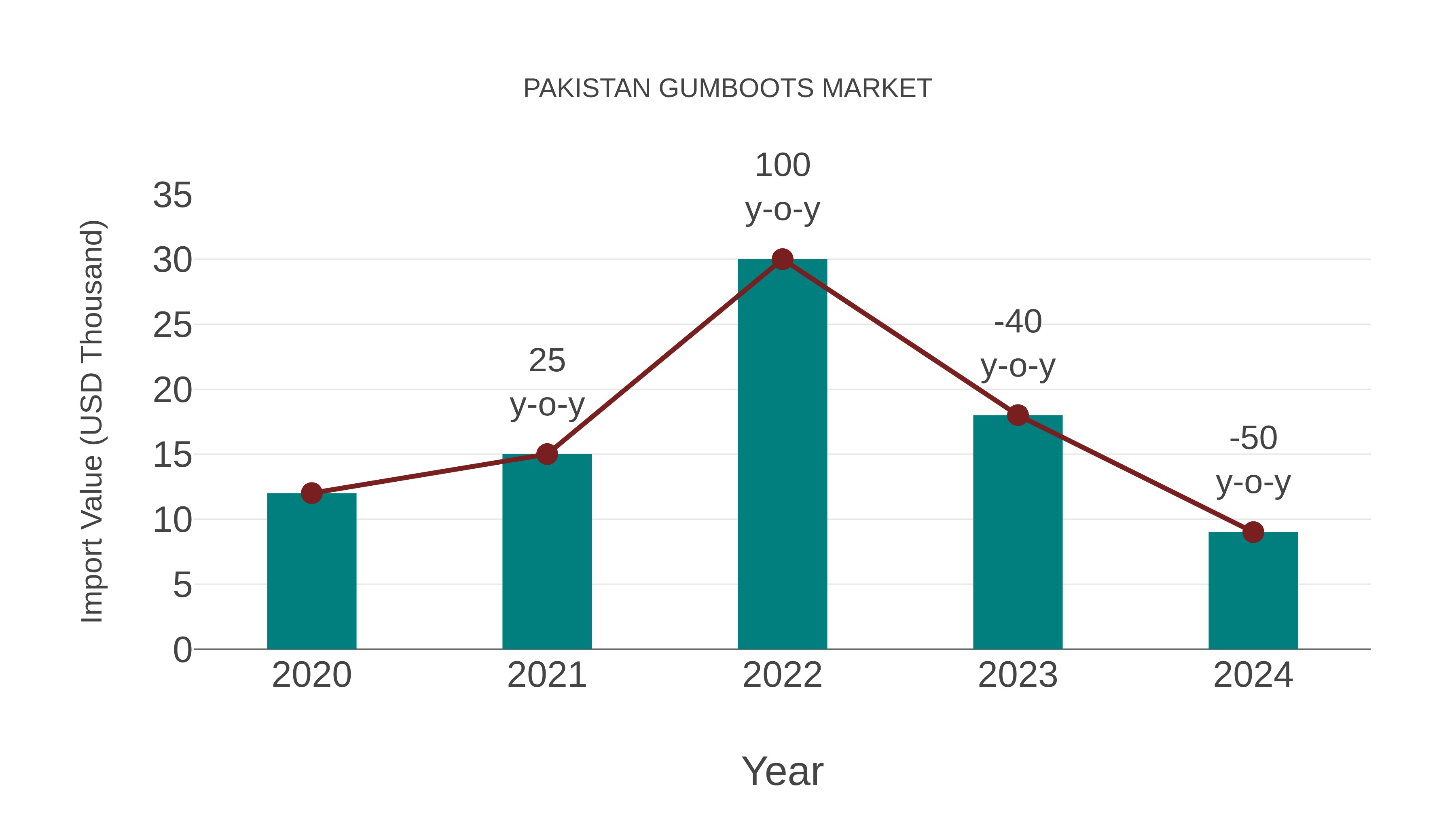  Pakistan Gumboots Market: Import Trend Analysis