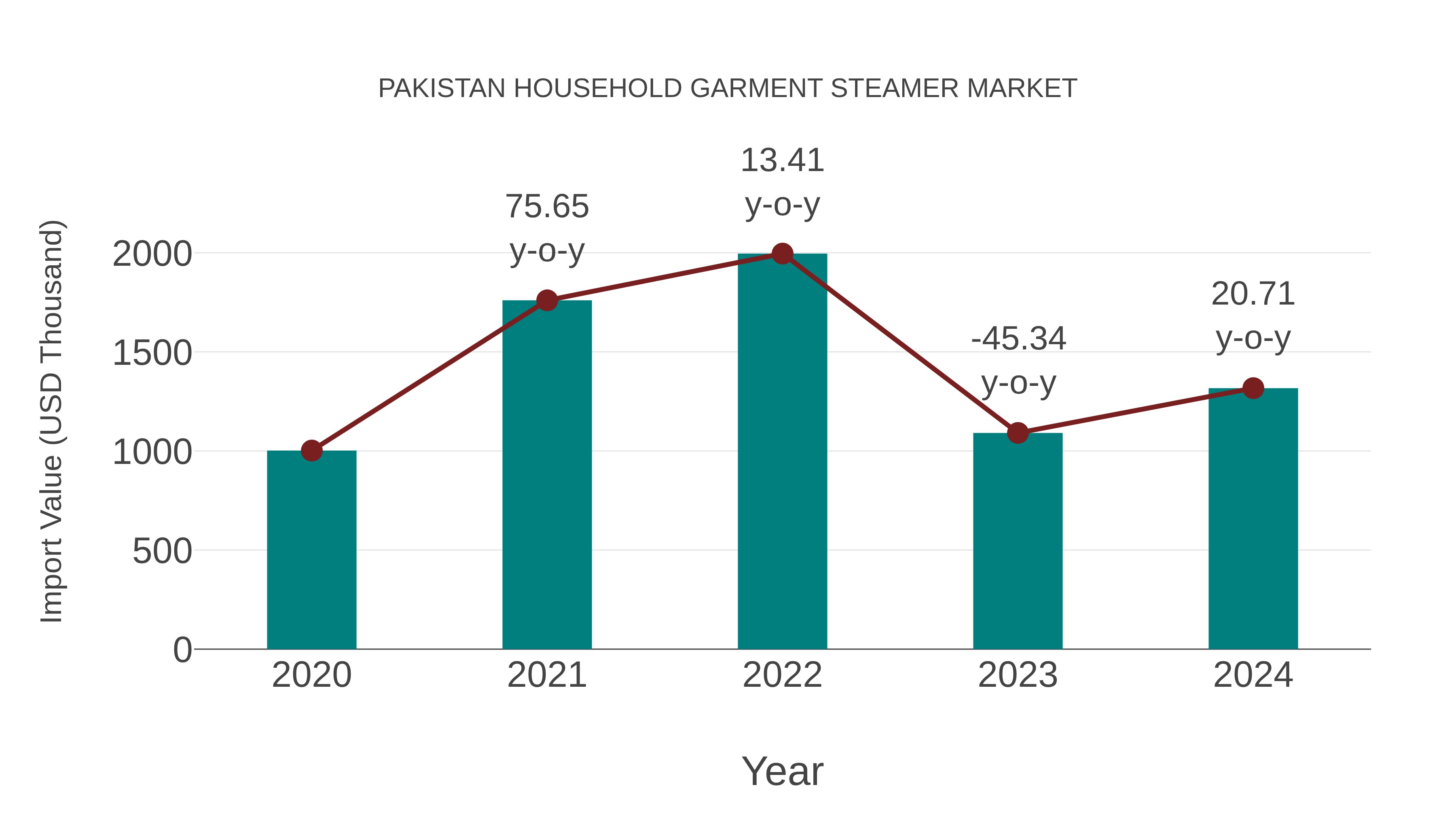 Pakistan Household Garment Steamer Market: Import Trend Analysis