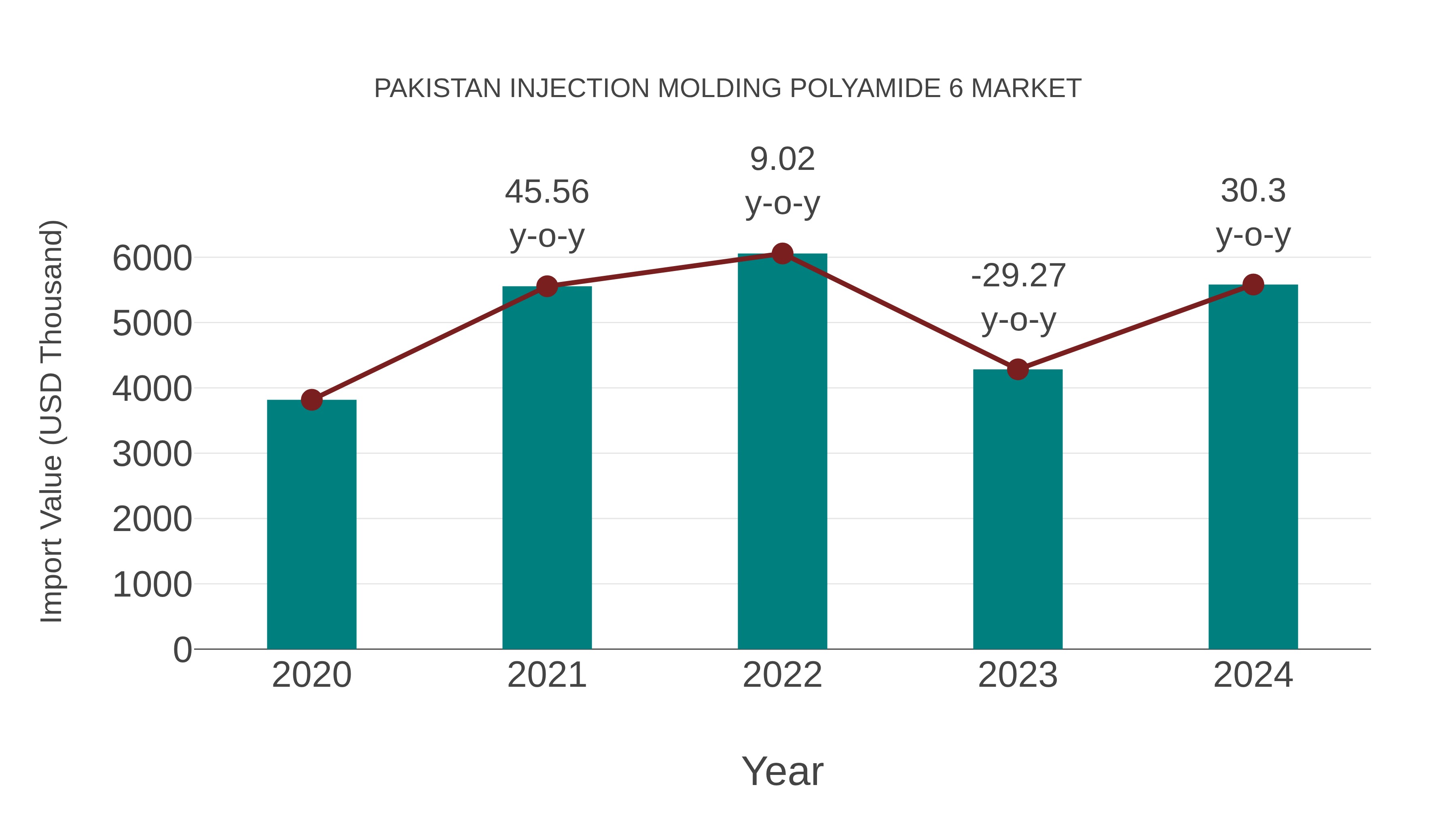  Pakistan Injection Molding Polyamide 6 Market: Import Trend Analysis