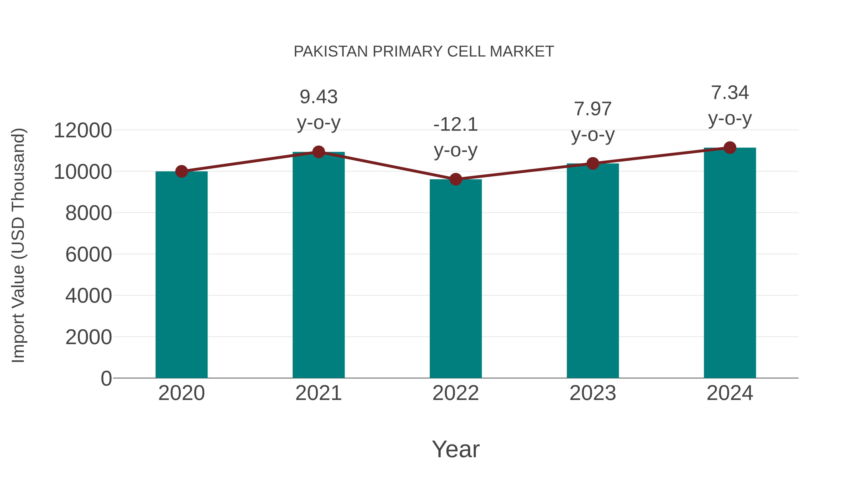 Pakistan Primary Cell Market: Import Trend Analysis