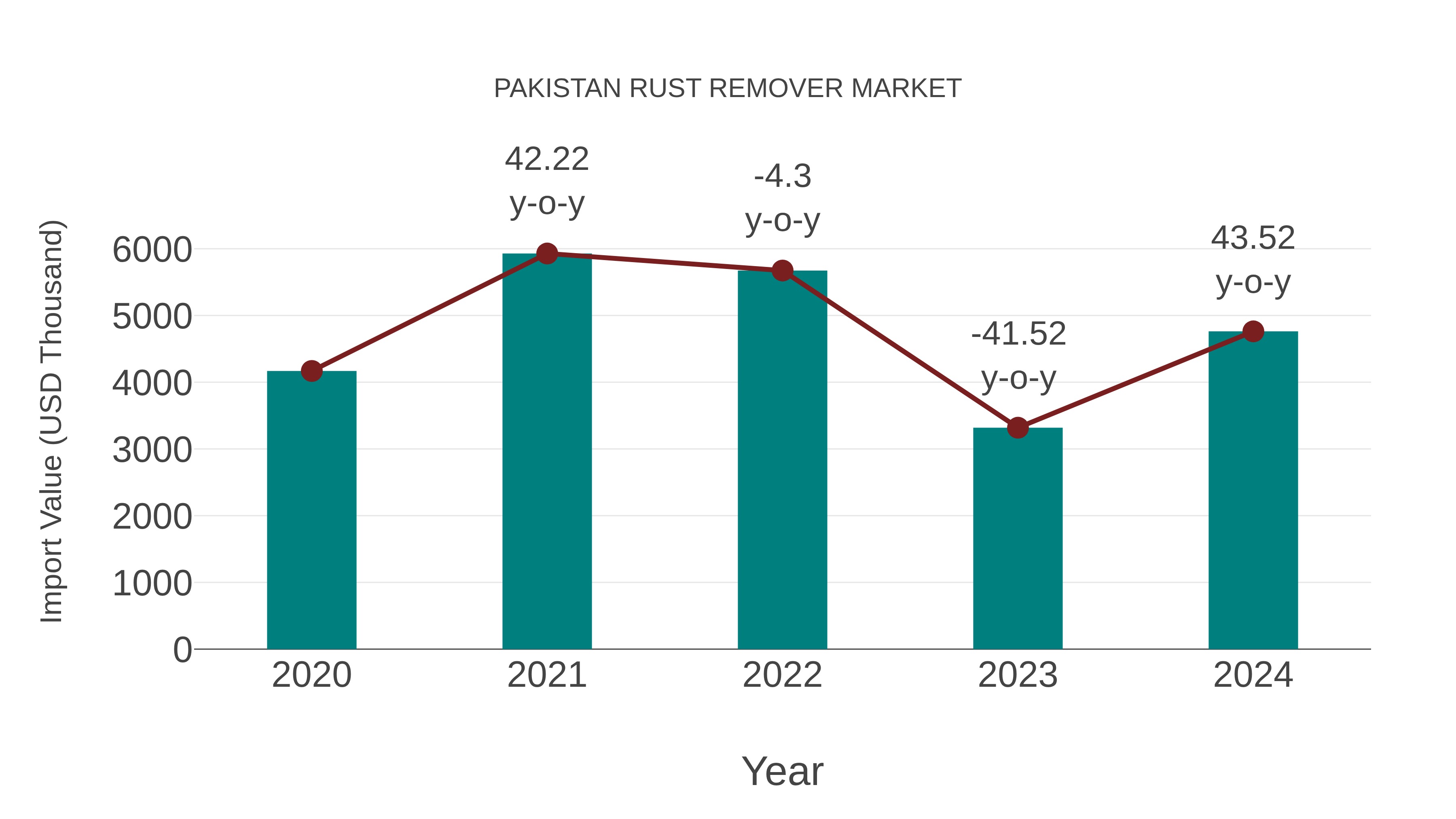  Pakistan Rust Remover Market: Import Trend Analysis