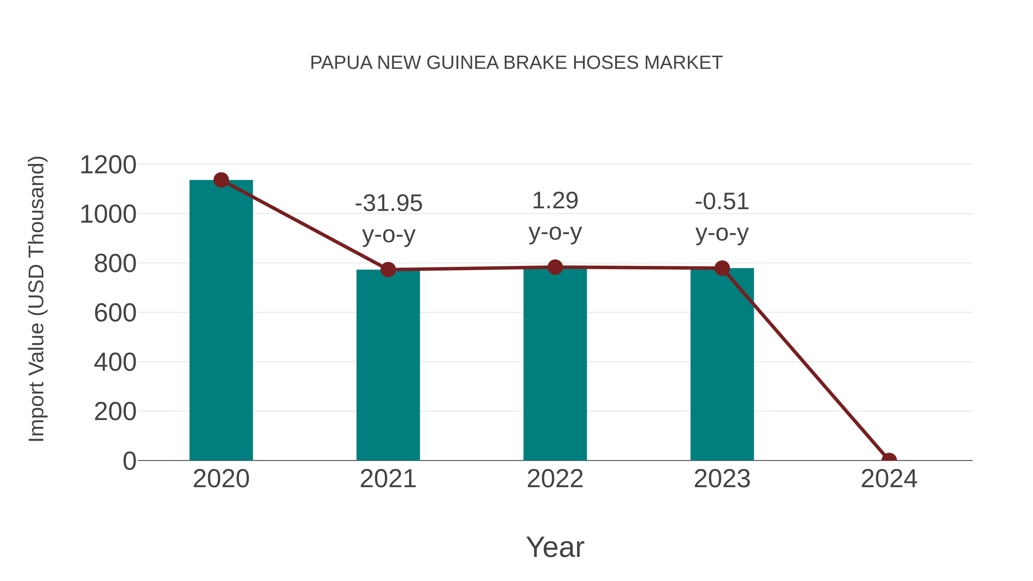Papua New Guinea Brake Hoses Market: Import Trend Analysis