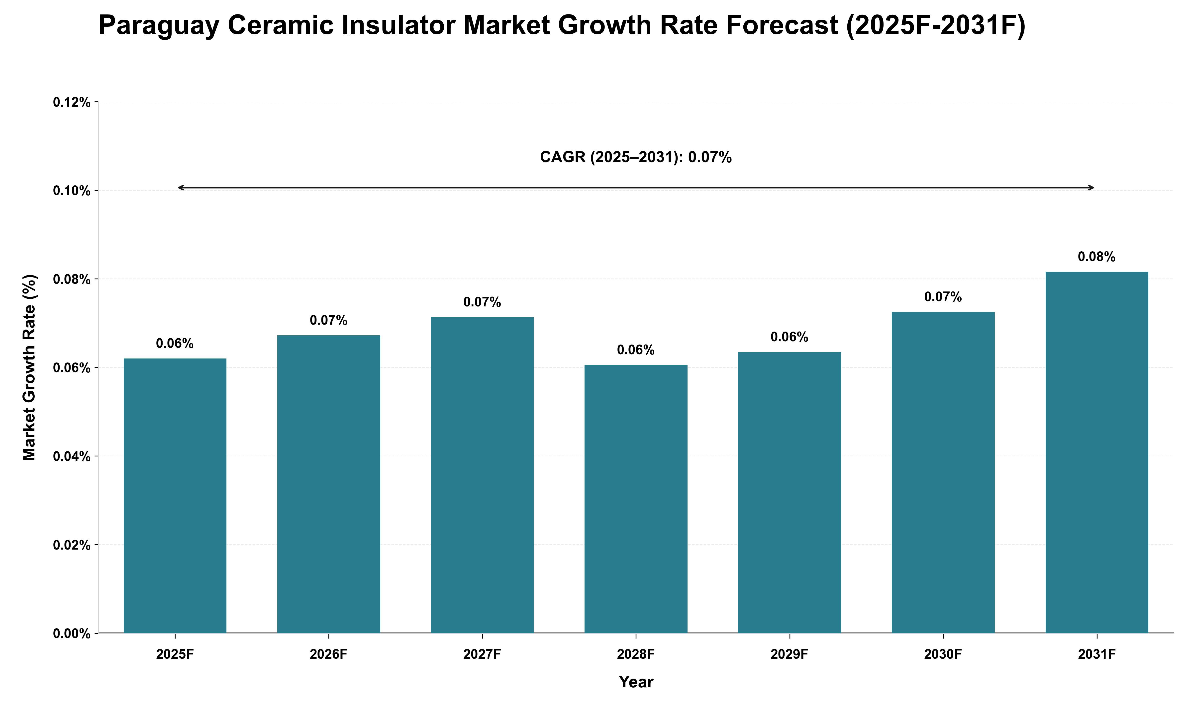 Paraguay Ceramic Insulator Market Growth Rate Analysis (2025 - 2031)