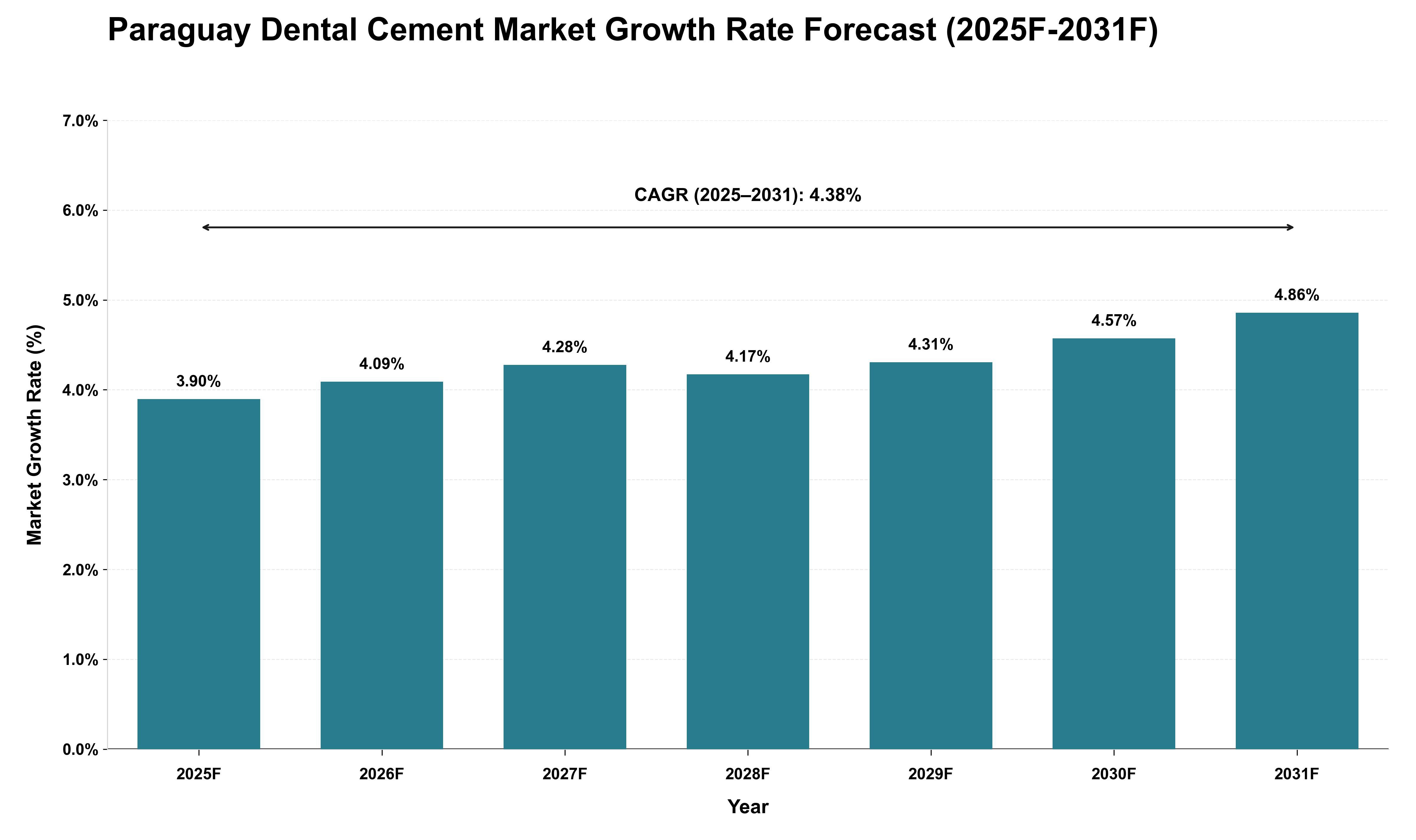 Paraguay Dental Cement Market Growth Rate Analysis (2025 - 2031)