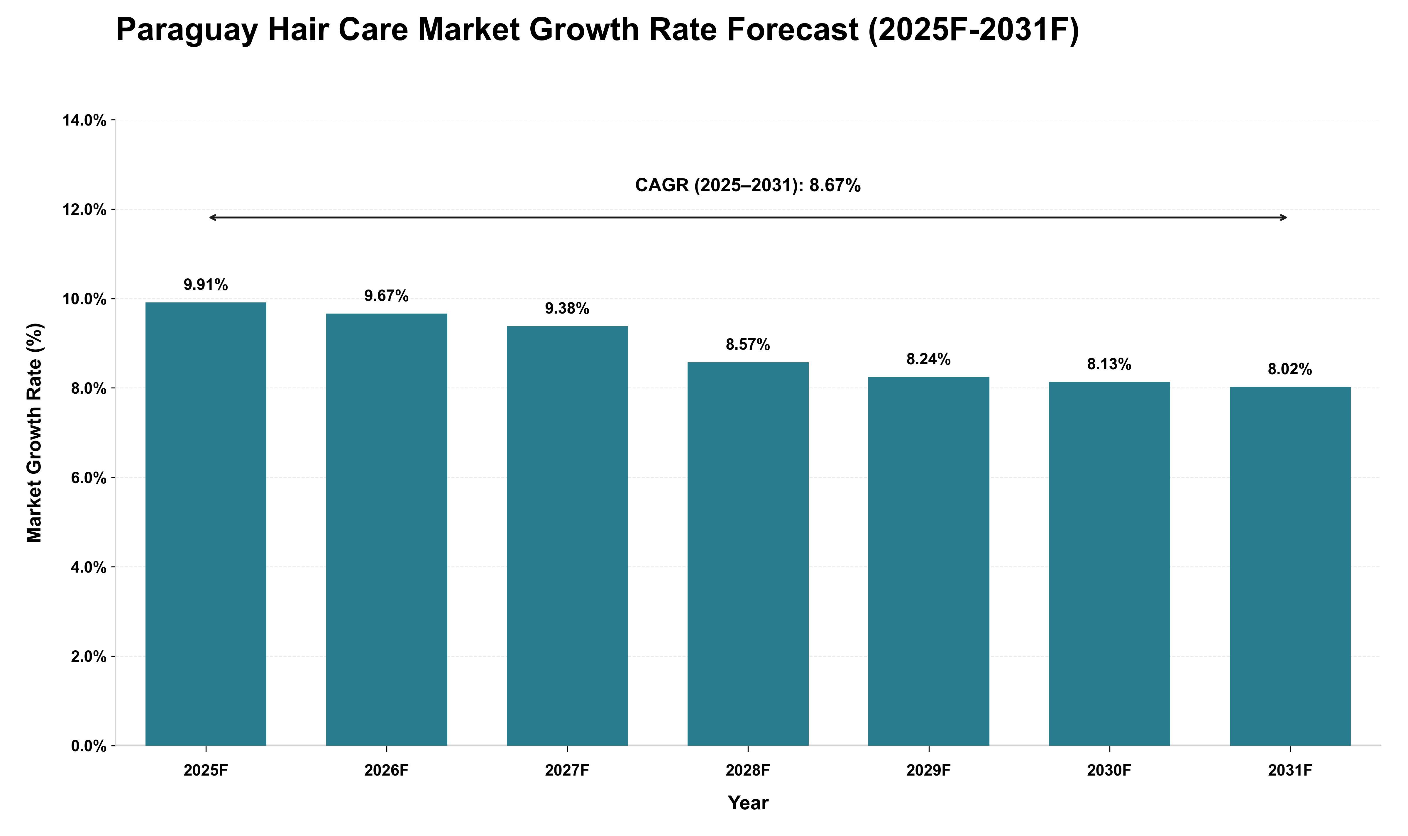 Paraguay Hair Care Market Growth Rate Analysis (2025 - 2031)
