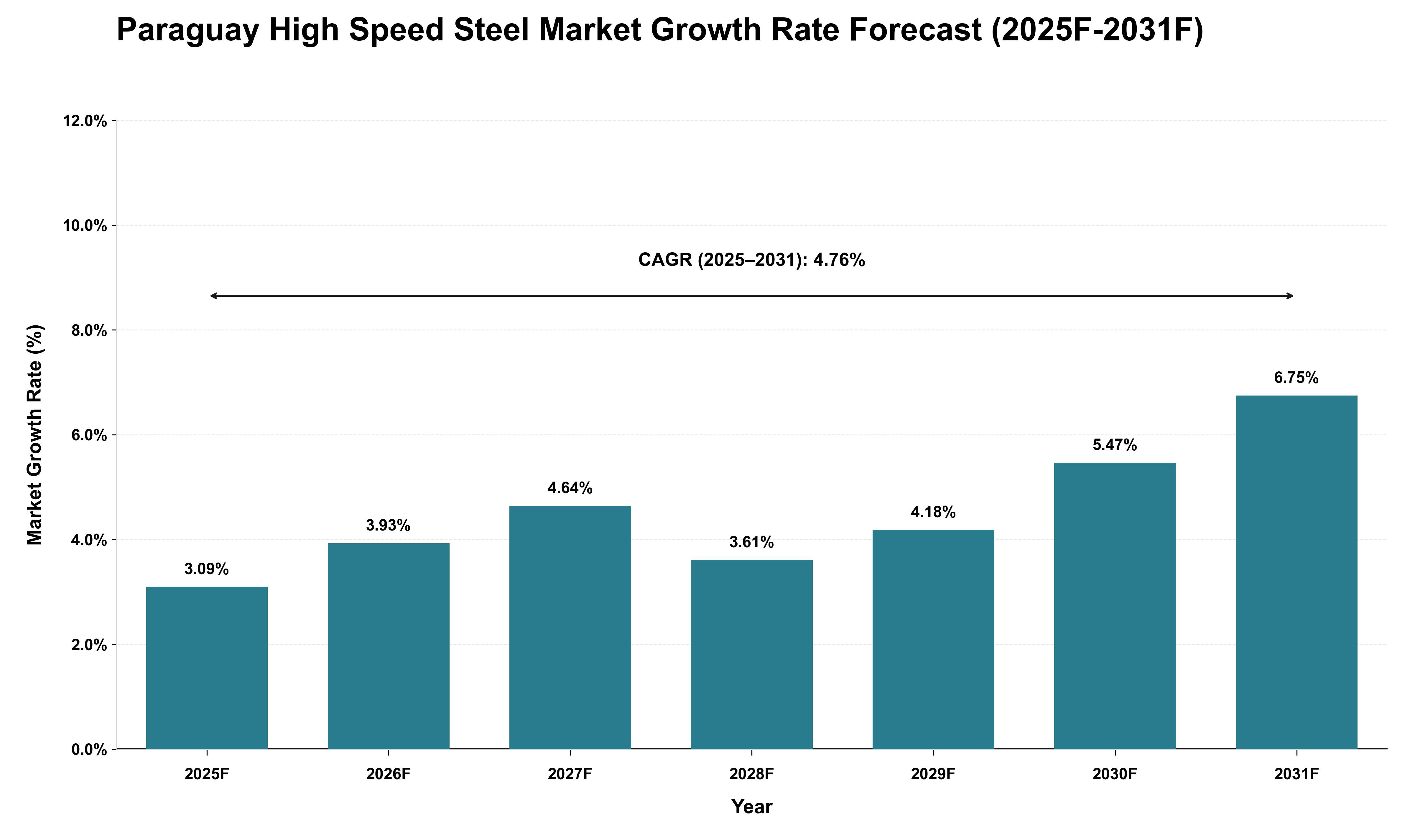 Paraguay High Speed Steel Market Growth Rate Analysis (2025 - 2031)