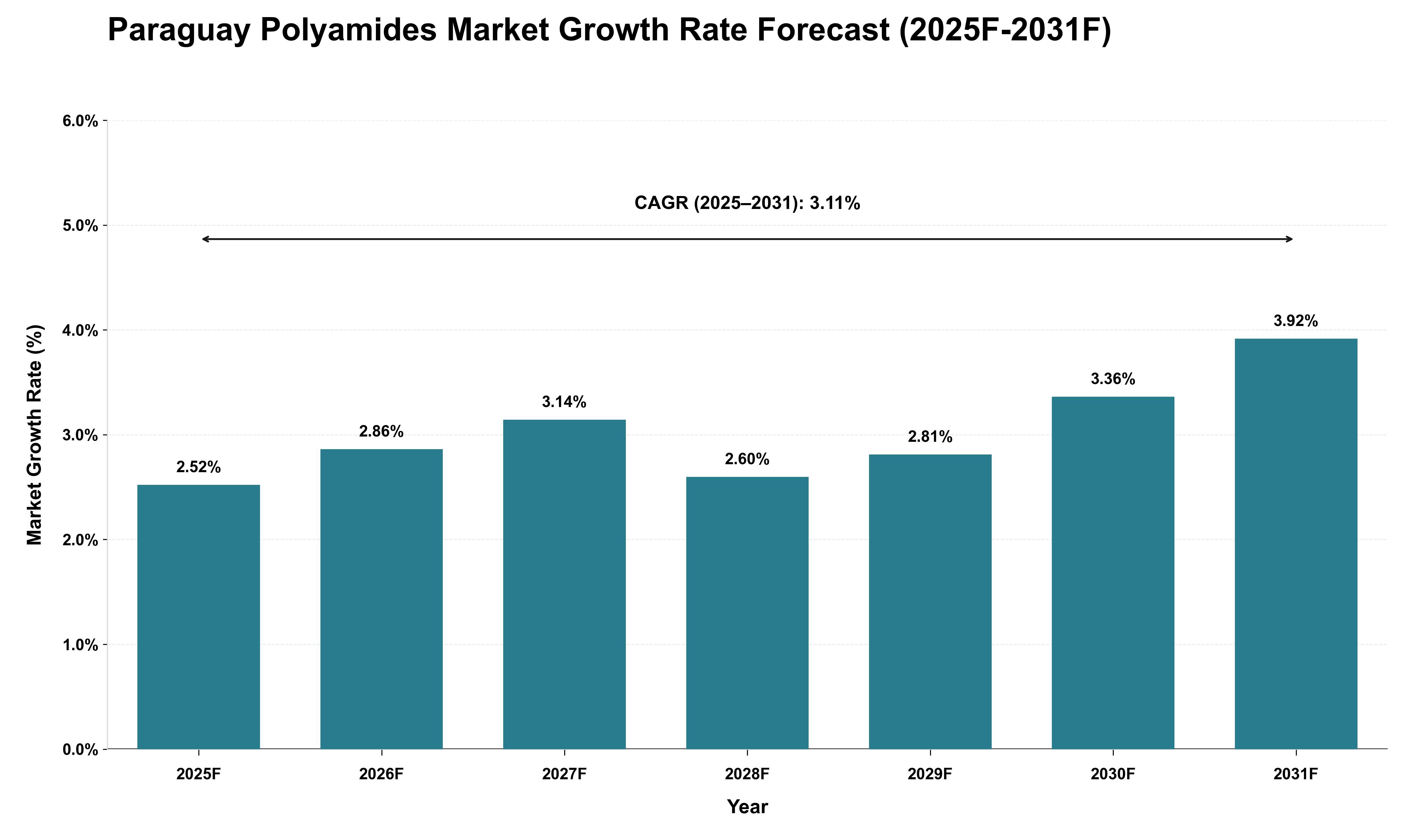 Paraguay Polyamides Market Growth Rate Analysis (2025 - 2031)