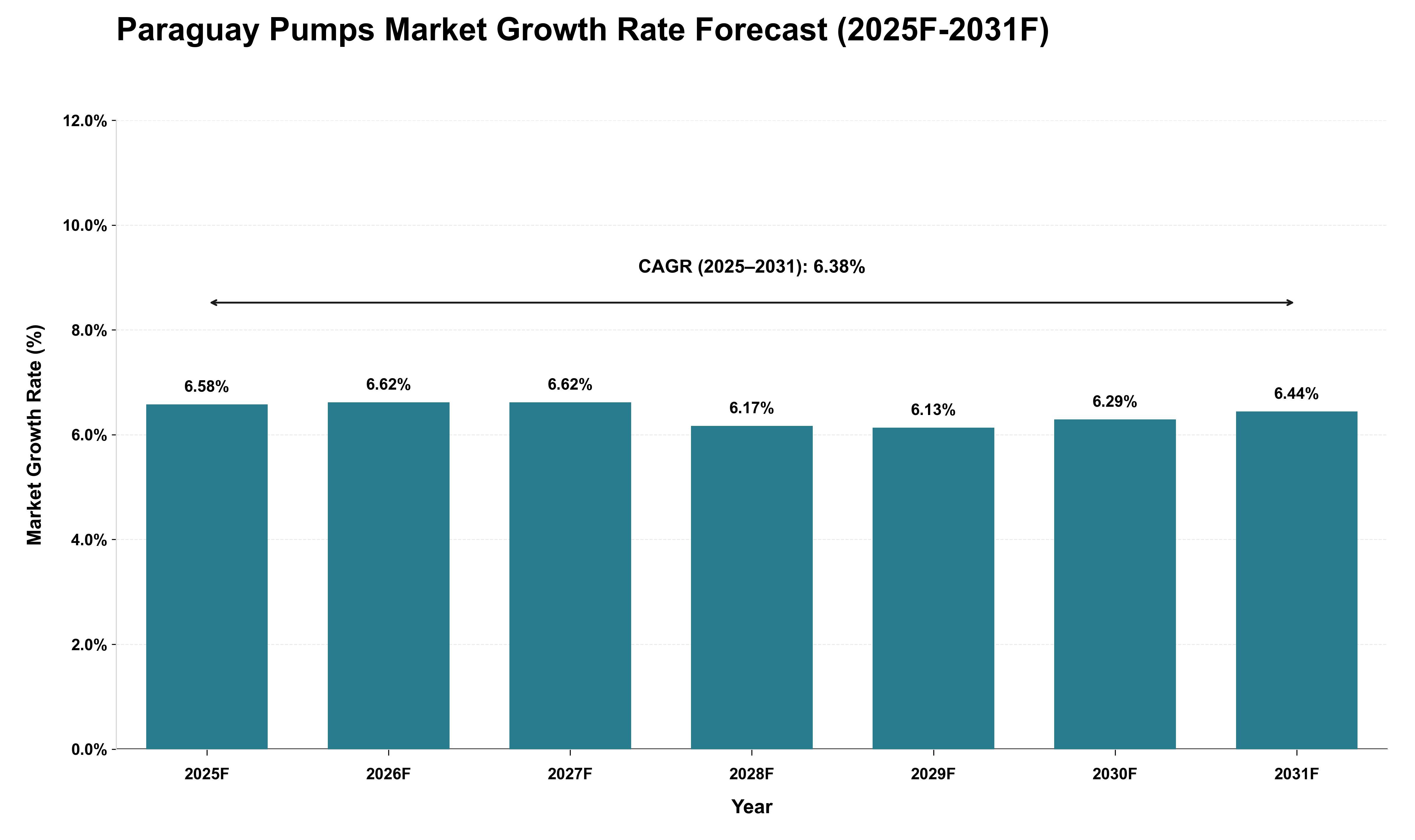 Paraguay Pumps Market Growth Rate Analysis (2025 - 2031)