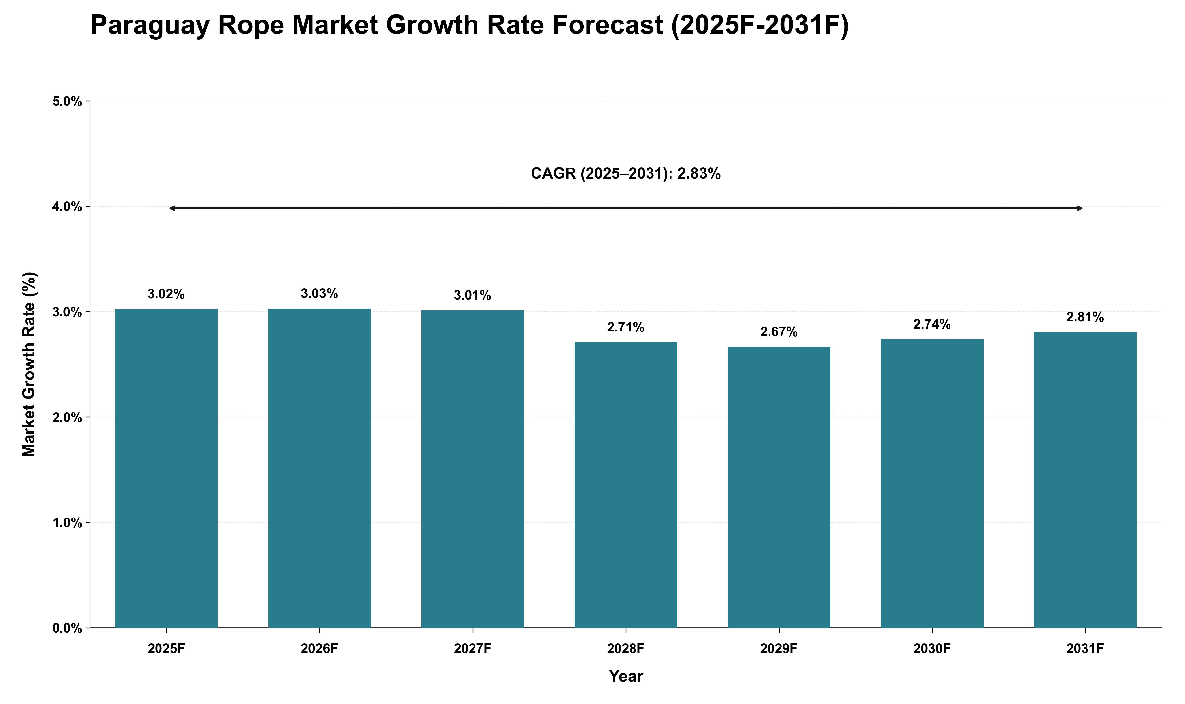 Paraguay Rope Market Growth Rate Analysis (2025 - 2031)