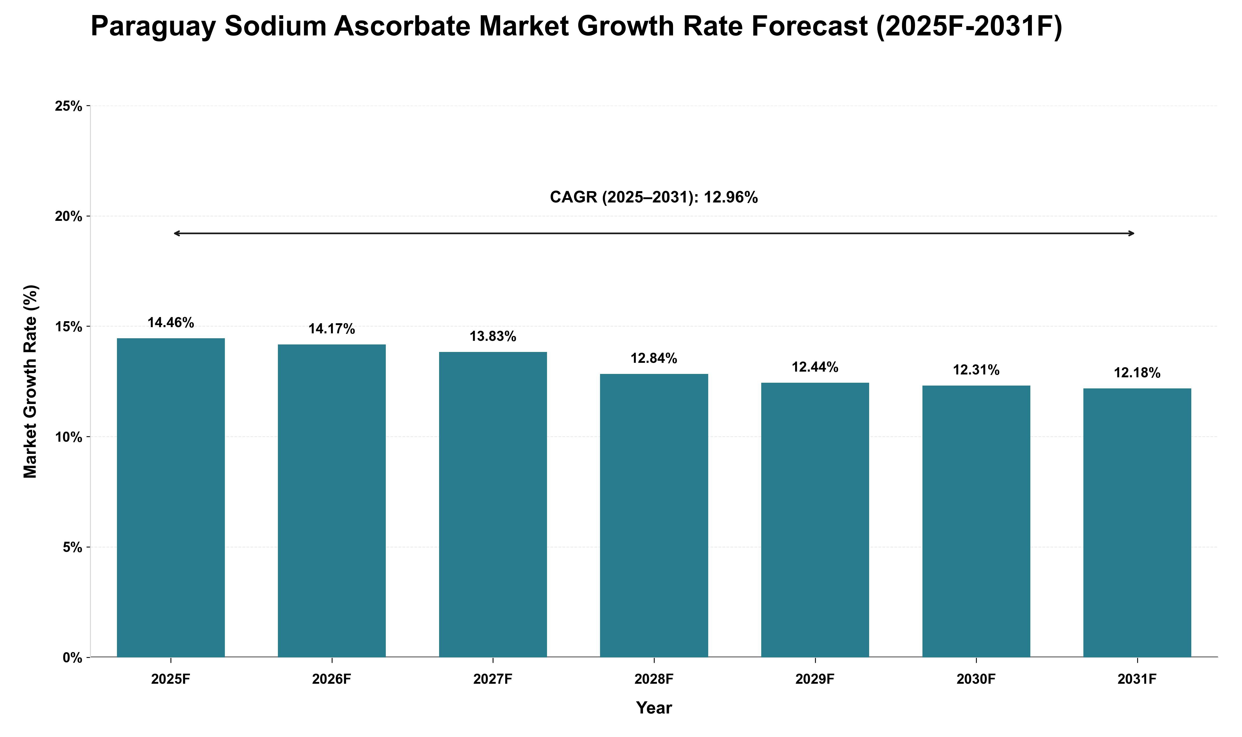 Paraguay Sodium Ascorbate Market Growth Rate Analysis (2025 - 2031)