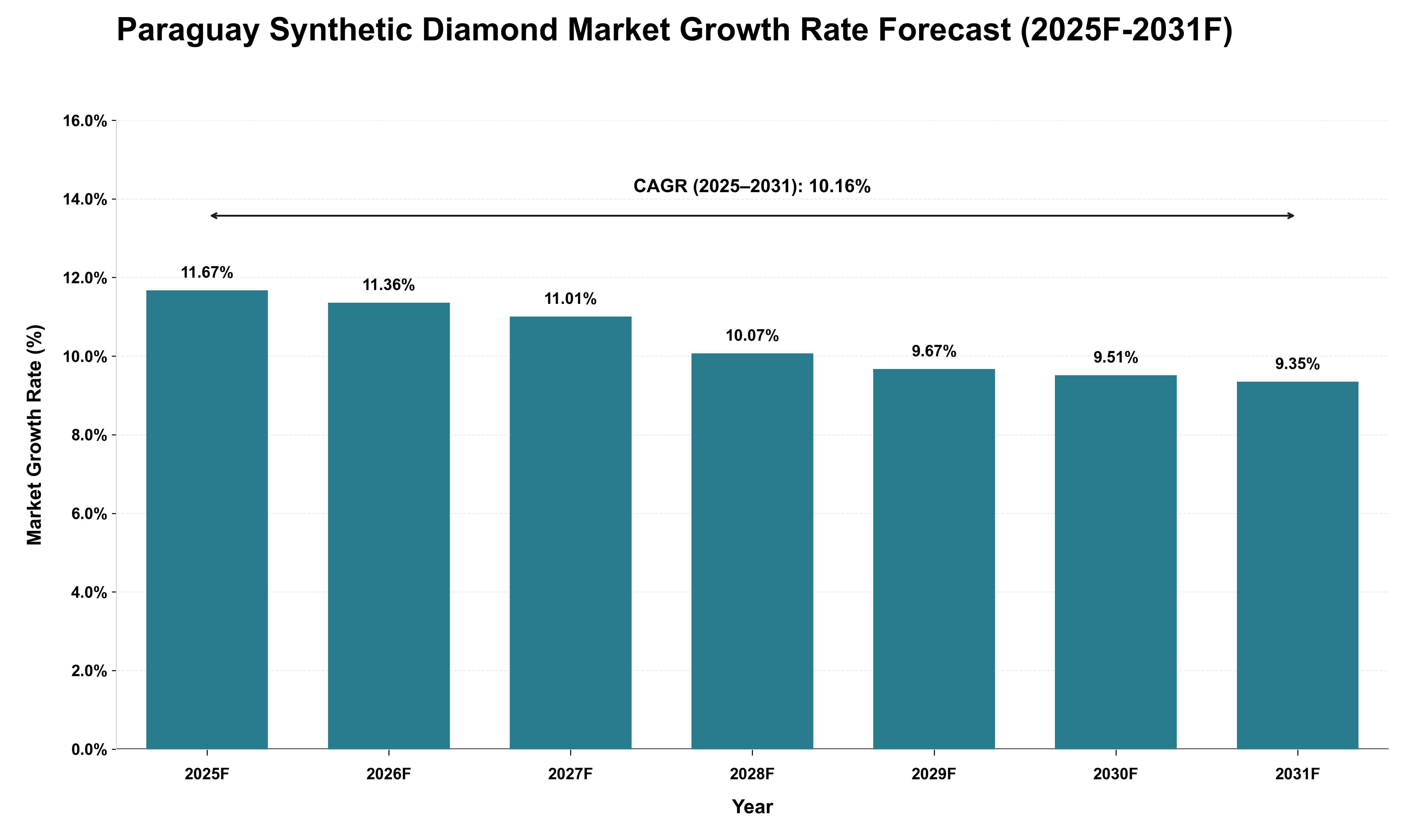 Paraguay Synthetic Diamond Market Growth Rate Analysis (2025 - 2031)