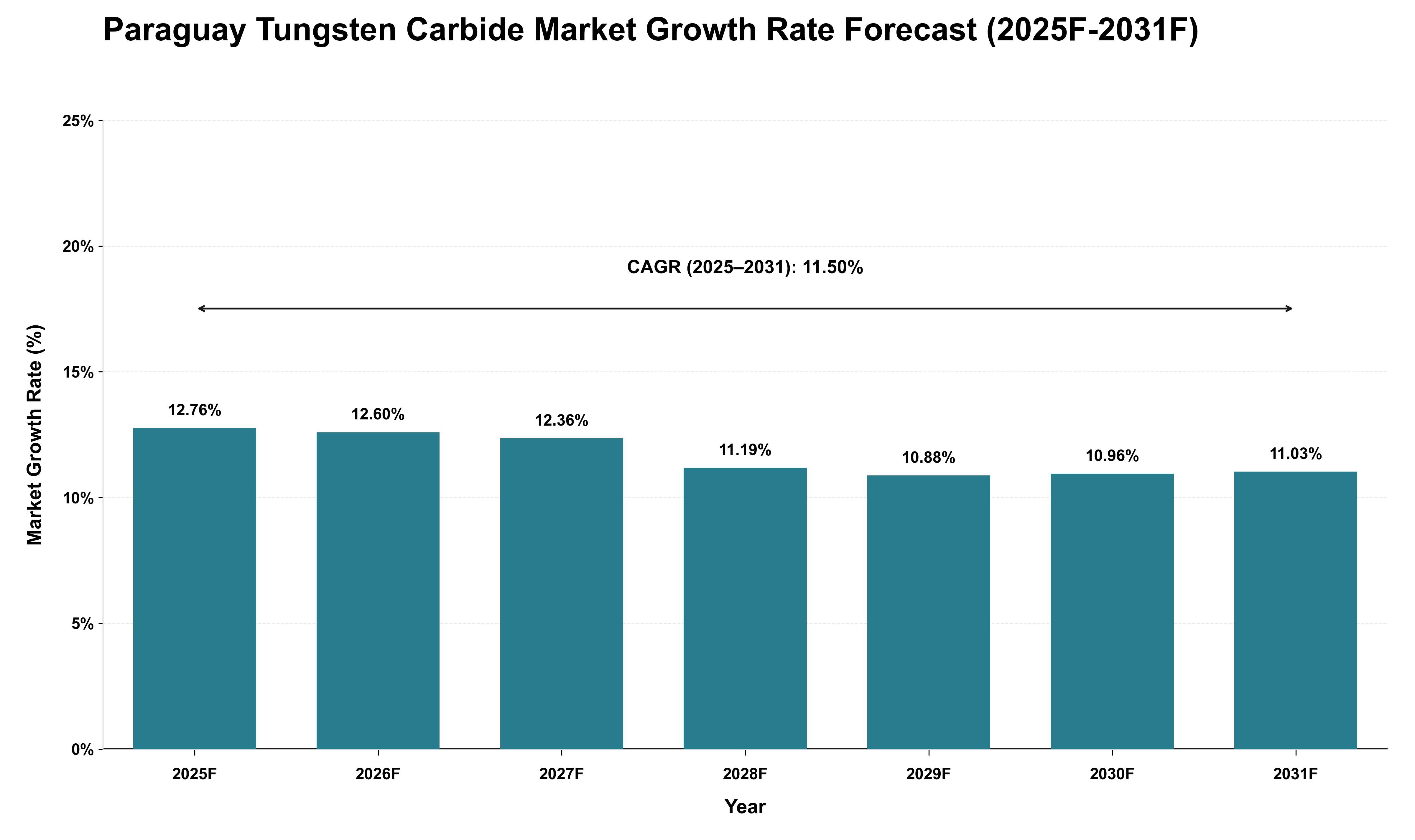 Paraguay Tungsten Carbide Market Growth Rate Analysis (2025 - 2031)