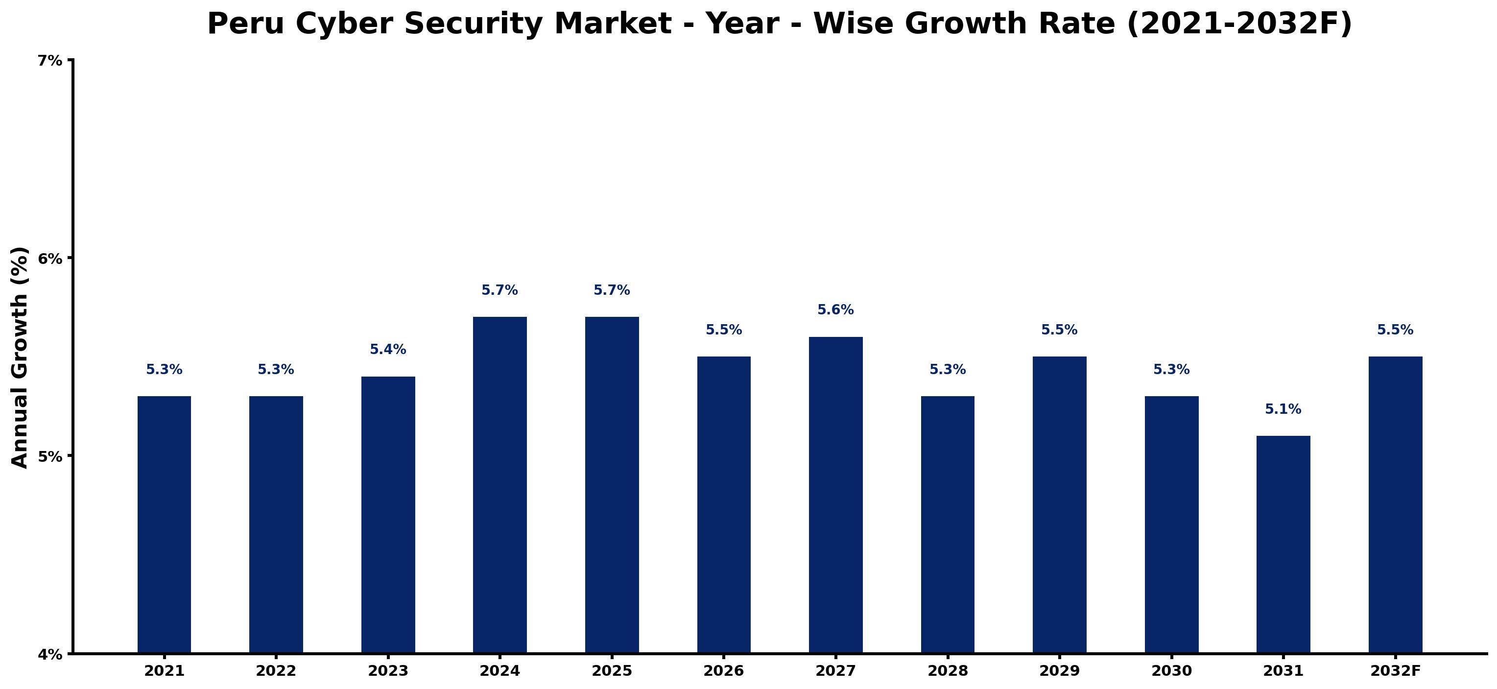 Peru Cyber Security Market Year-wise Growth Rate and Key Drivers