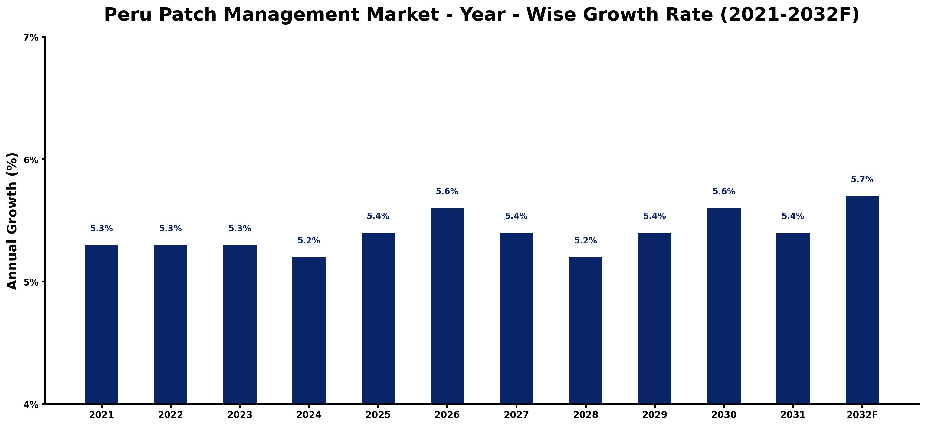 Peru Patch Management Market Year-wise Growth Rate and Key Drivers