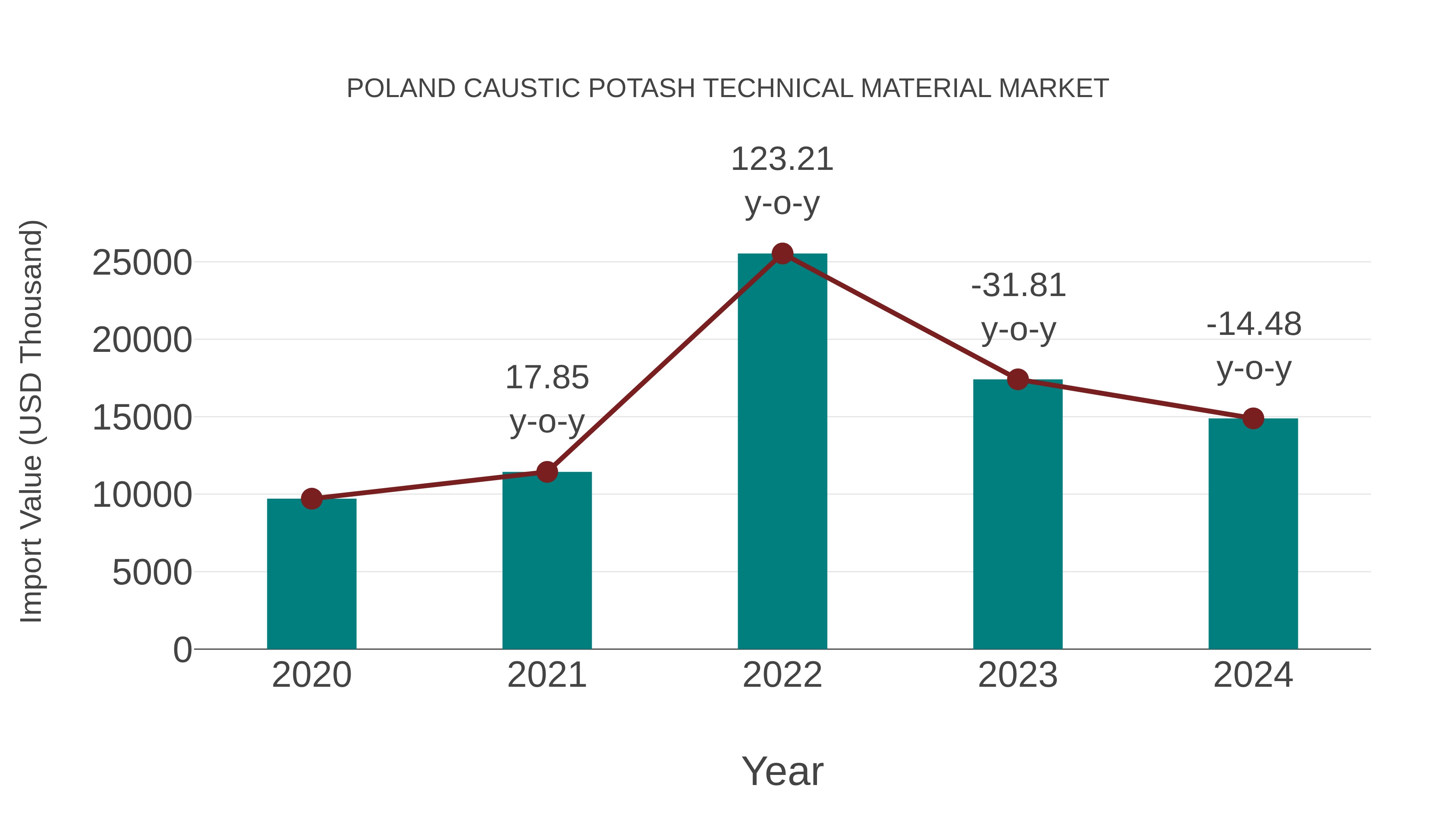 Poland Caustic Potash Technical Material Market: Import Trend Analysis