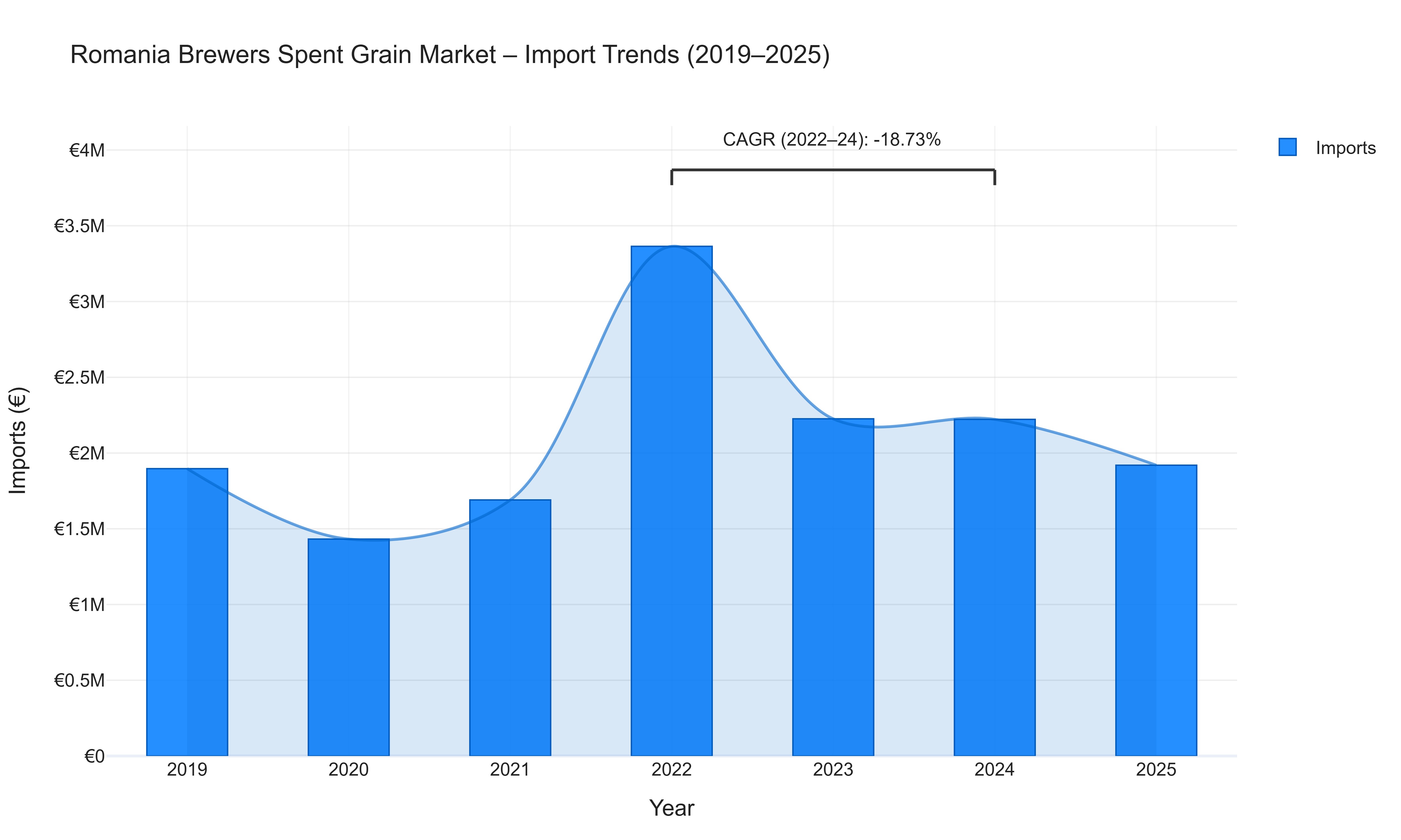 Romania Brewers Spent Grain Market - Import Trends (2019-2025)