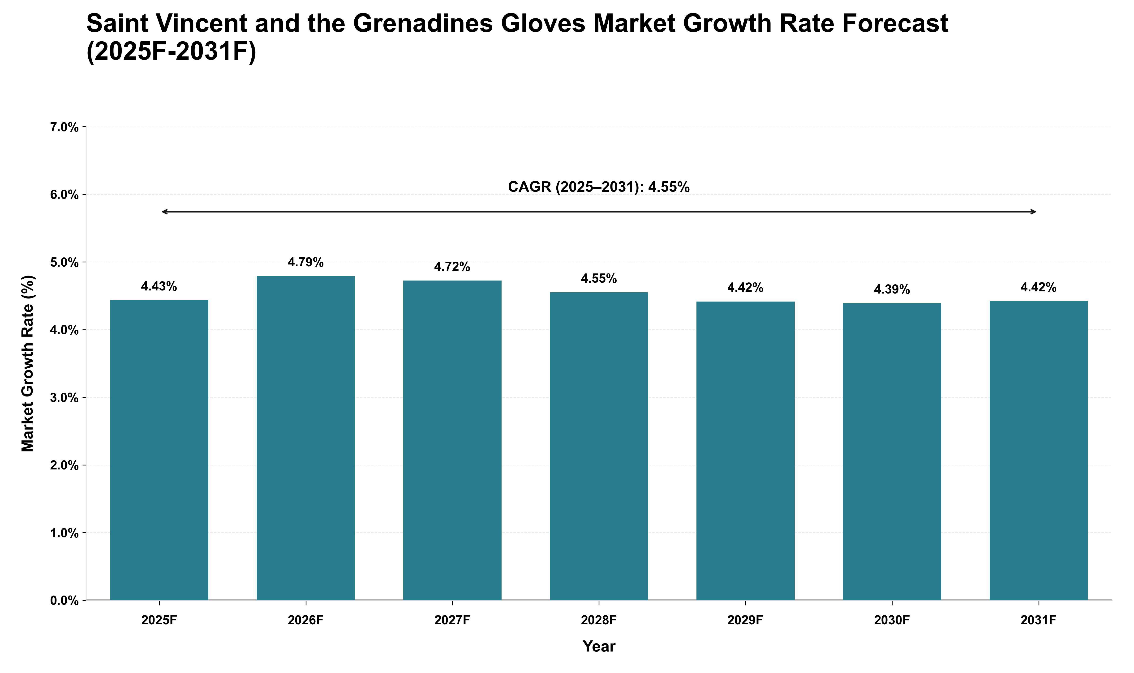 Saint Vincent and the Grenadines Gloves Market Growth Rate Analysis (2025 - 2031)