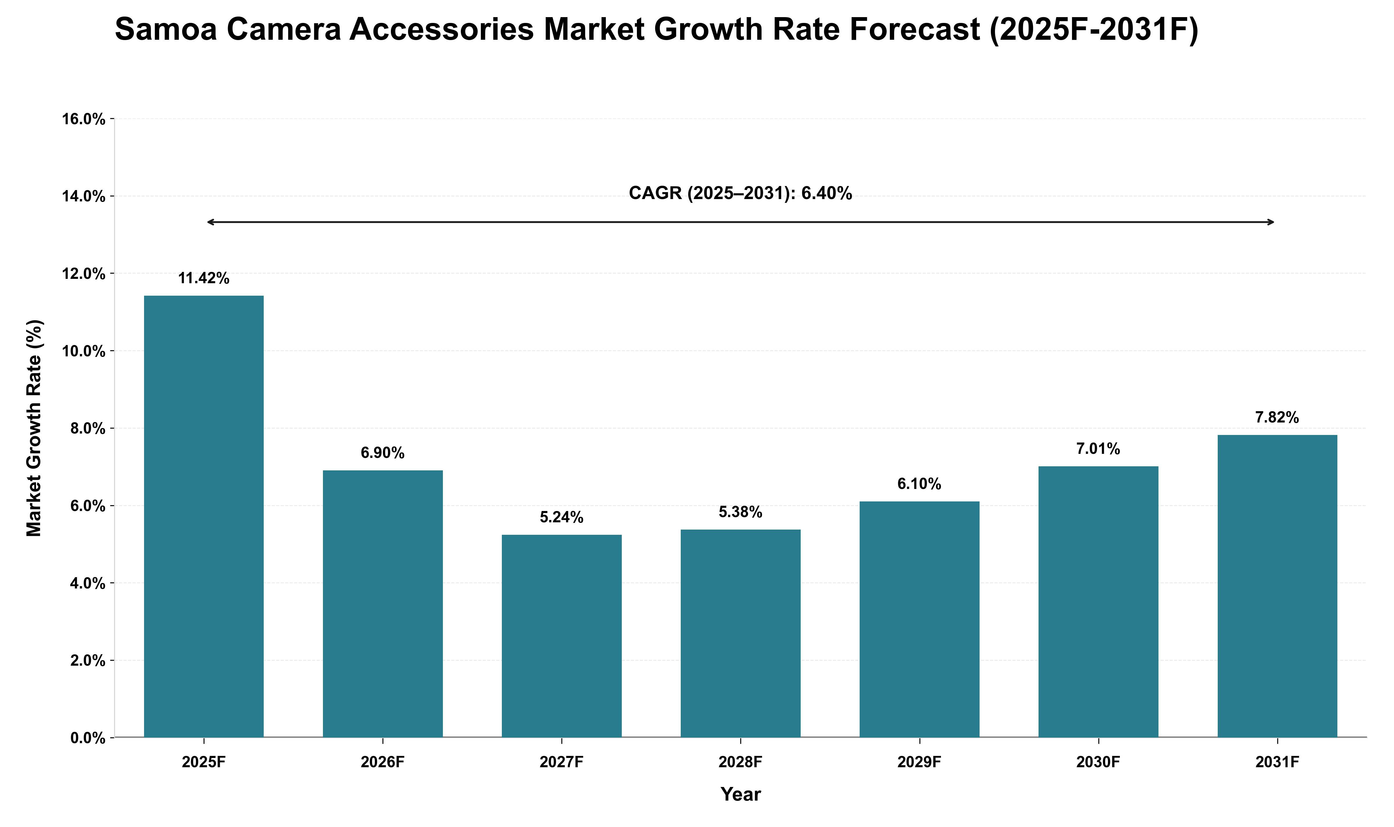 Samoa Camera Accessories Market Growth Rate Analysis (2025 - 2031)