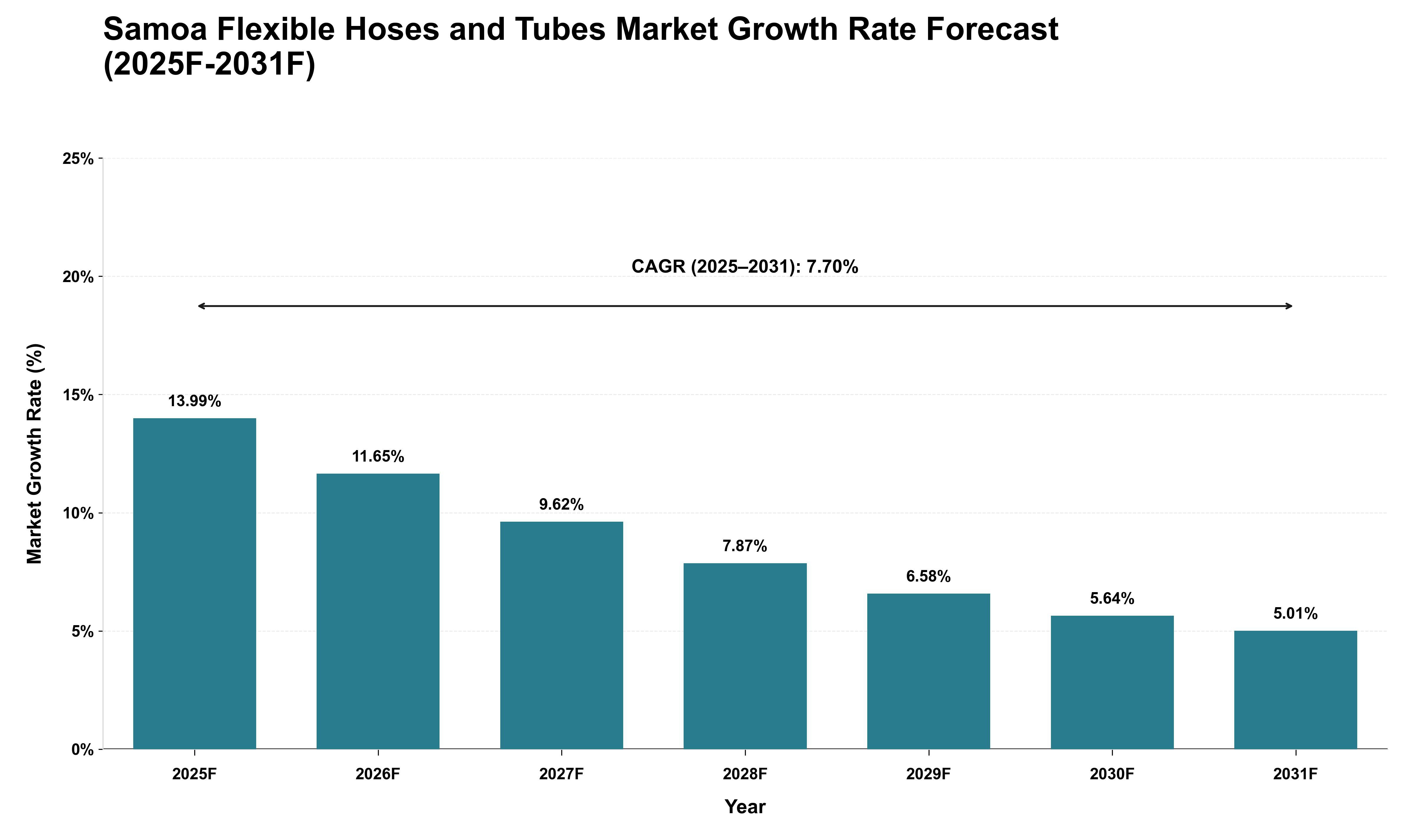 Samoa Flexible Hoses and Tubes Market Growth Rate Analysis (2025 - 2031)
