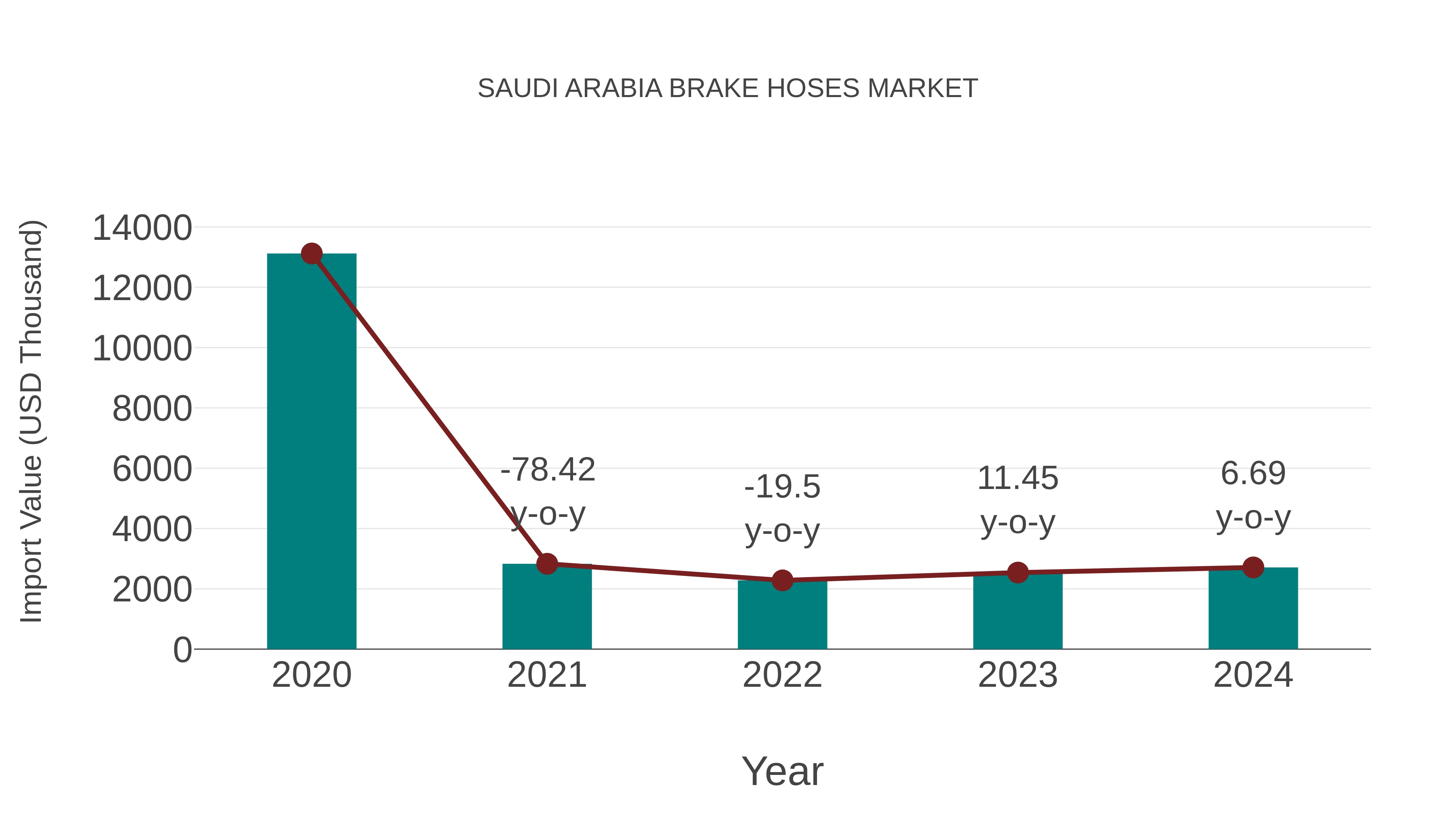  Saudi Arabia Brake Hoses Market: Import Trend Analysis