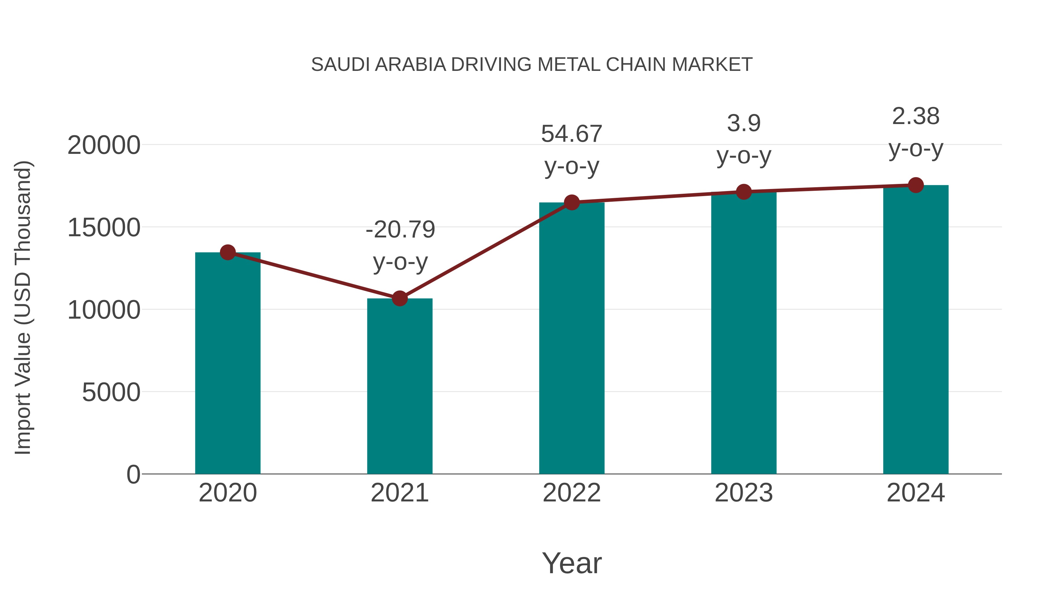 Saudi Arabia Driving Metal Chain Market: Import Trend Analysis