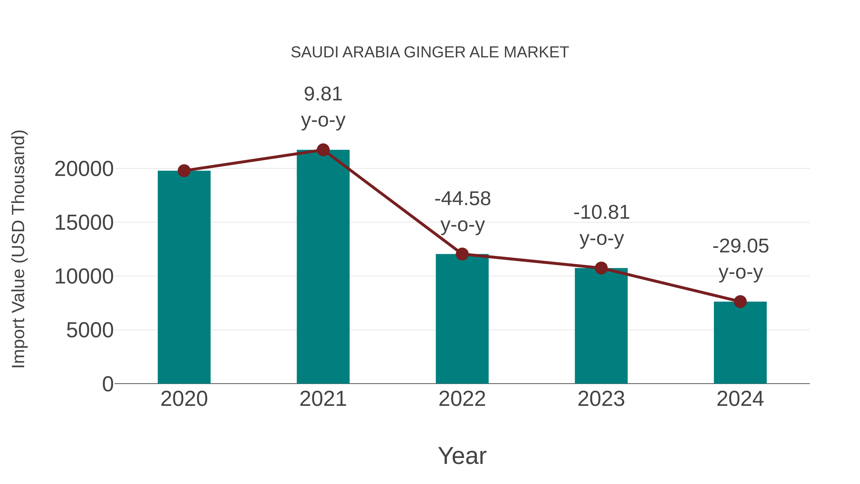 Saudi Arabia Ginger Ale Market: Import Trend Analysis