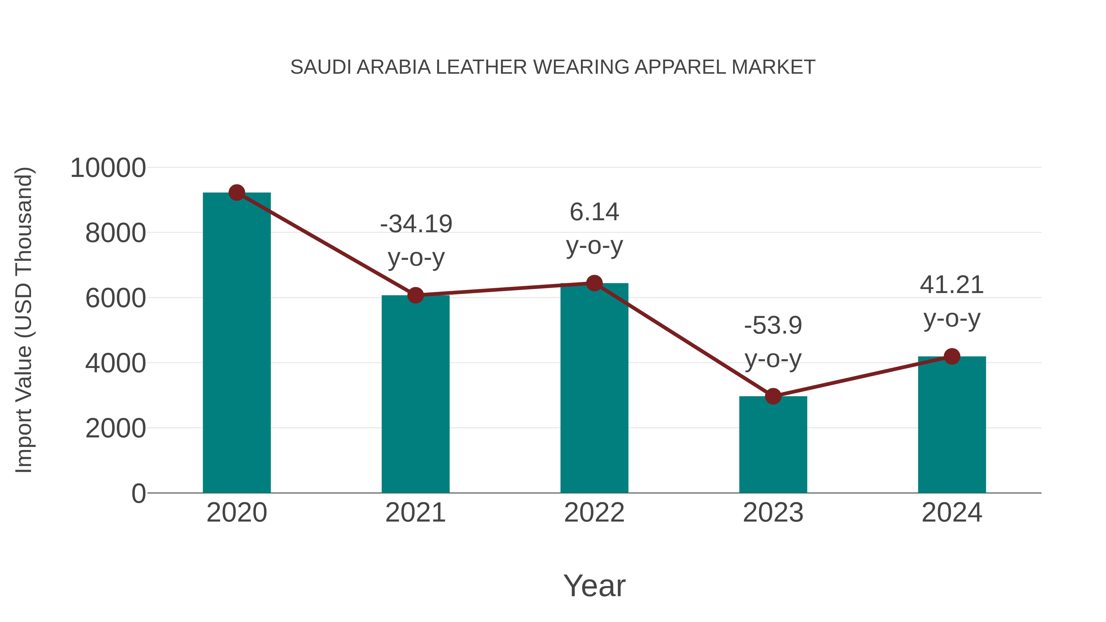  Saudi Arabia Leather Wearing Apparel Market: Import Trend Analysis