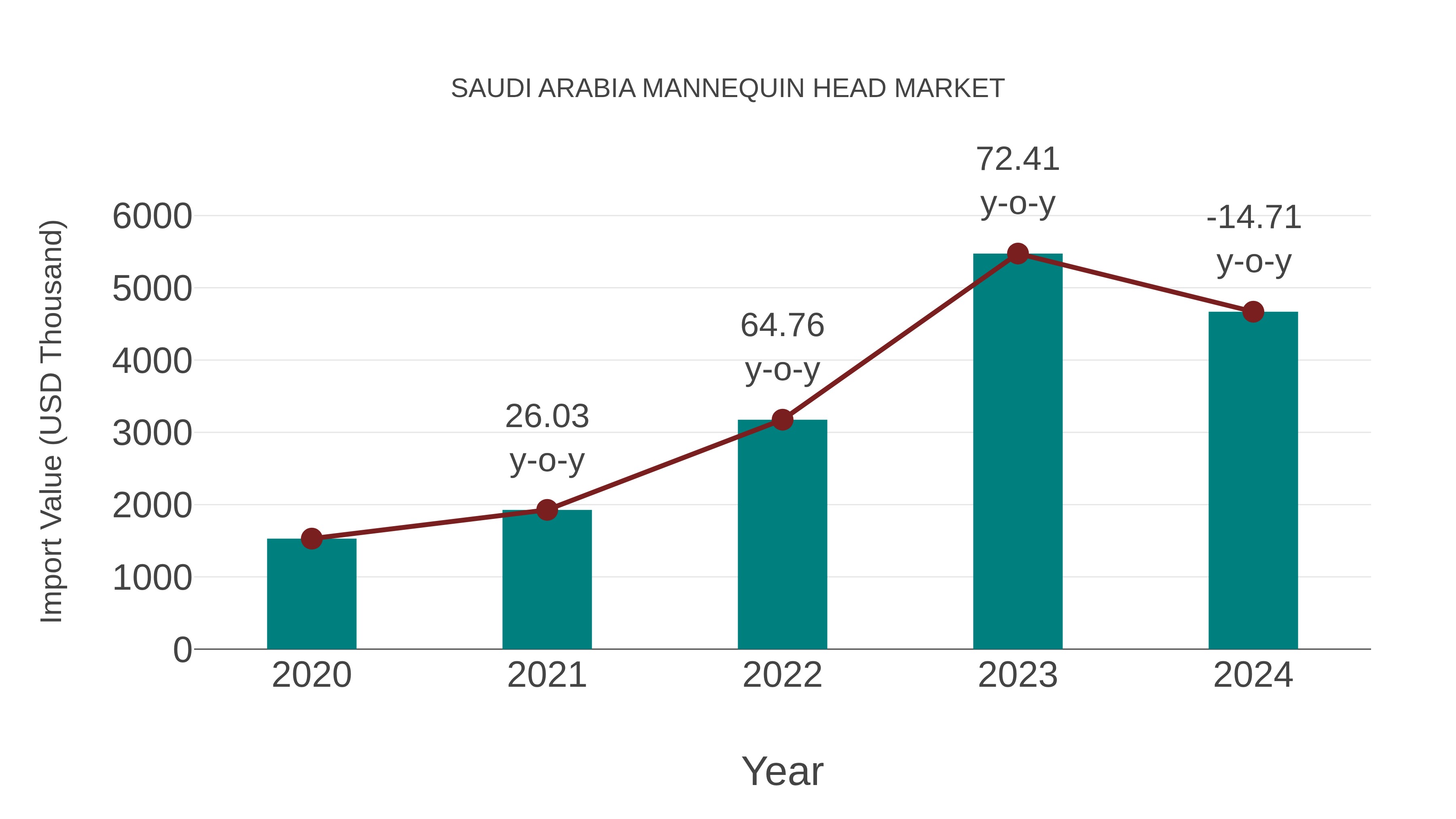  Saudi Arabia Mannequin Head Market: Import Trend Analysis