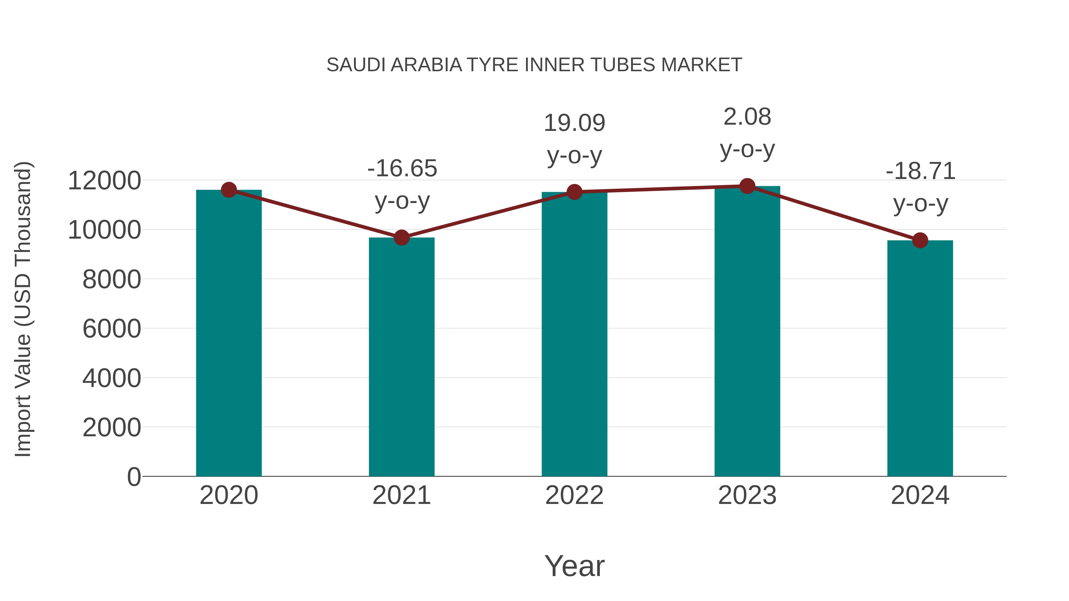 Saudi Arabia Tyre Inner Tubes Market: Import Trend Analysis