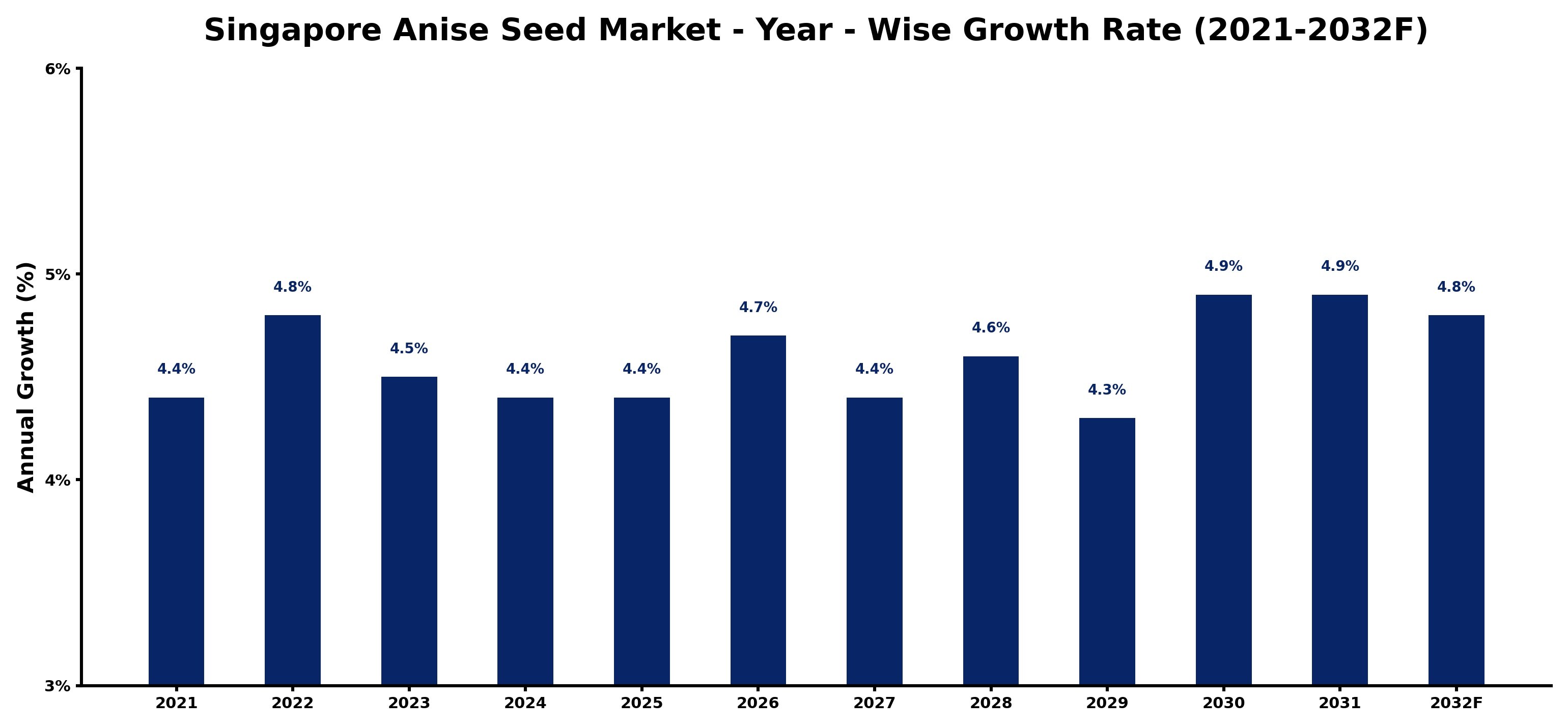 Singapore Anise Seed Market Year-wise Growth Rate and Key Drivers