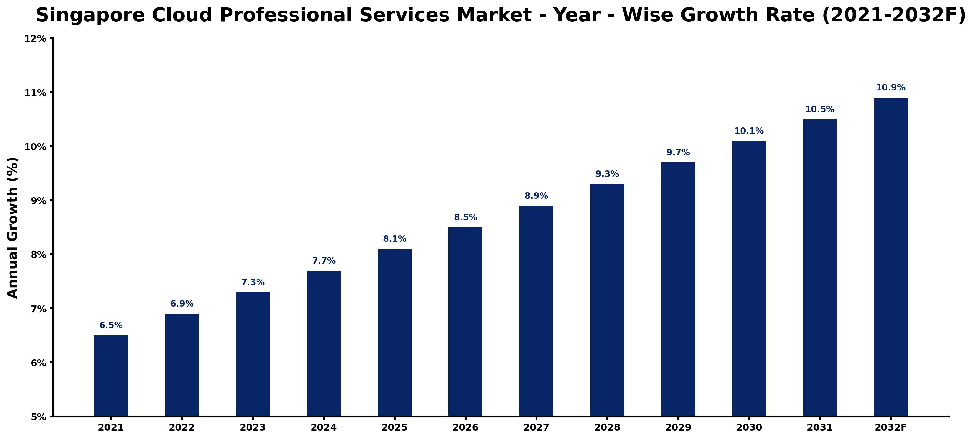 Singapore Cloud Professional Services Market Year-wise Growth Rate and Key Drivers