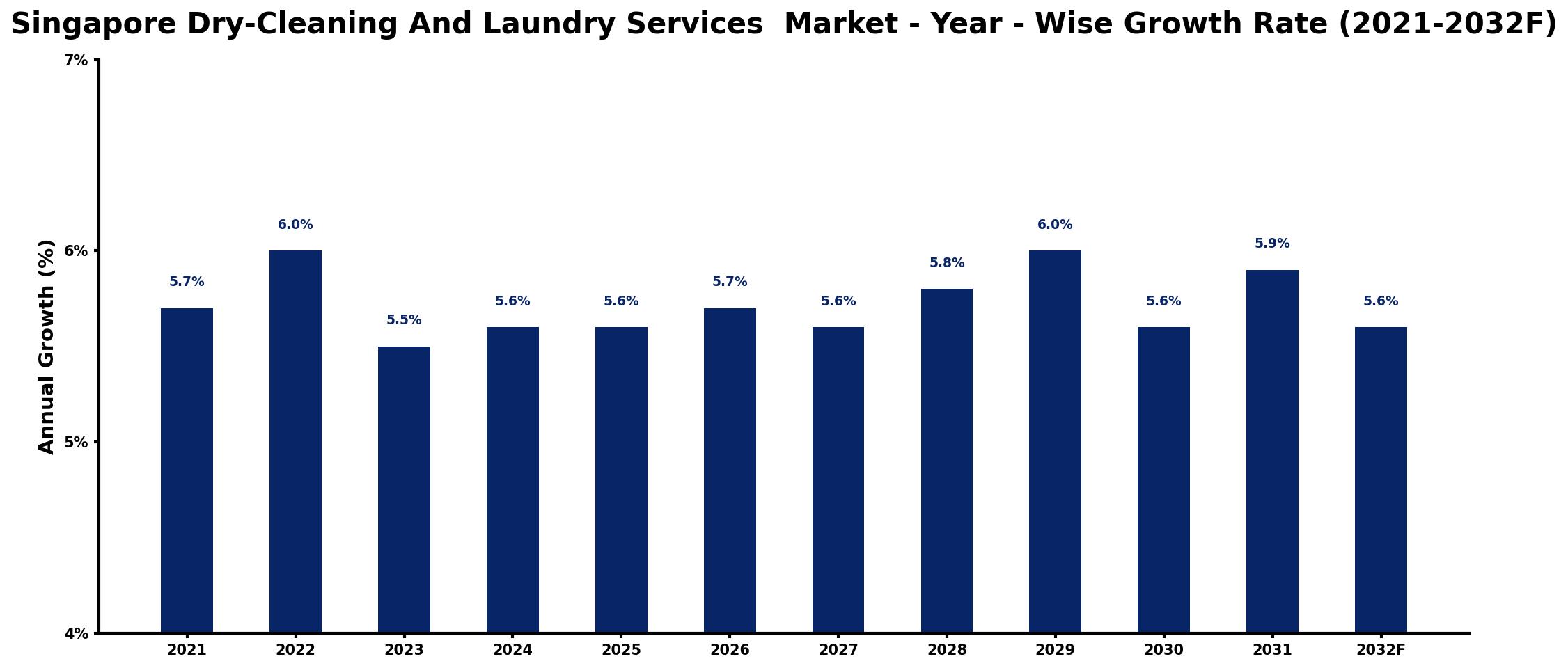 Singapore Dry-Cleaning And Laundry Services Market Year-wise Growth Rate and Key Drivers