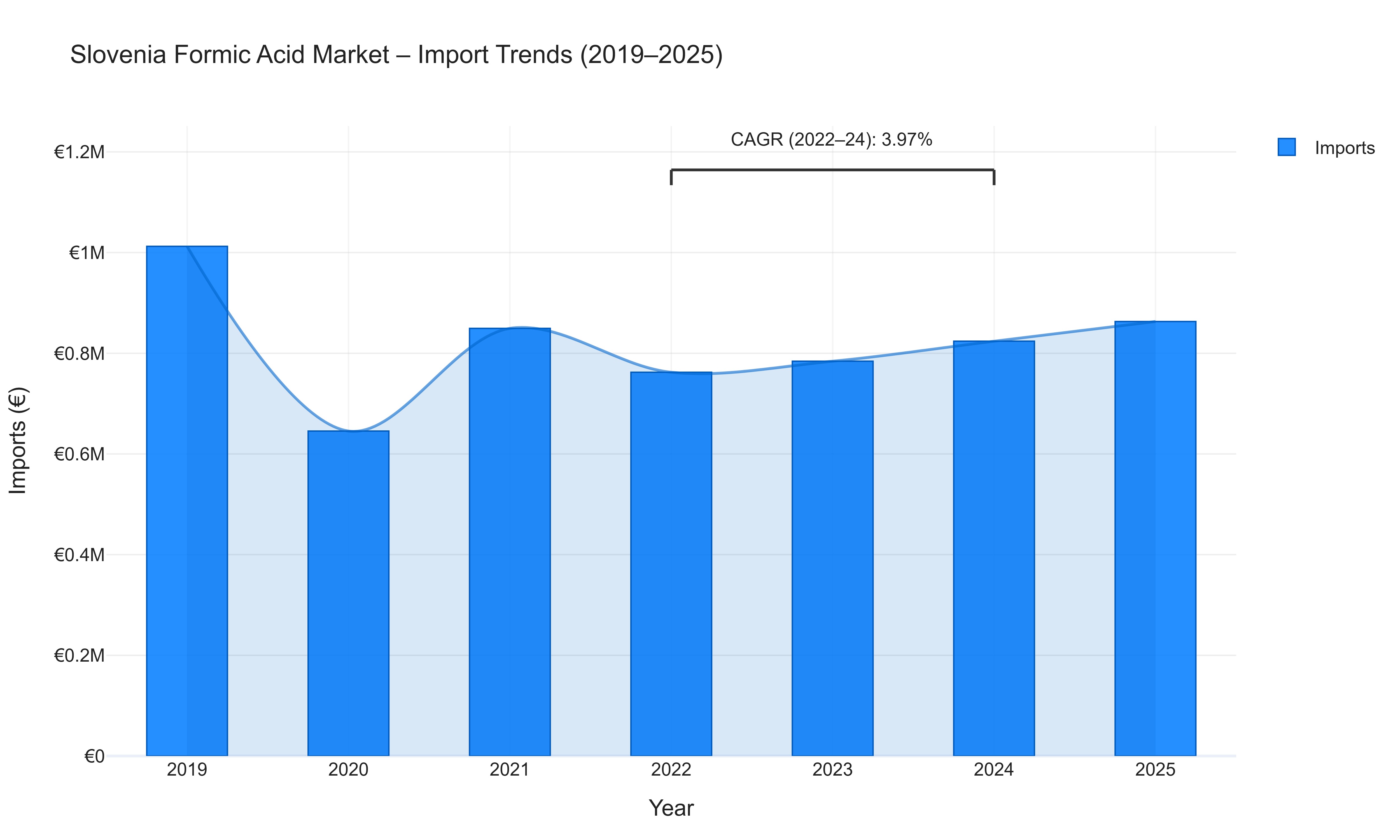Slovenia Formic Acid Market - Import Trends (2019-2025)