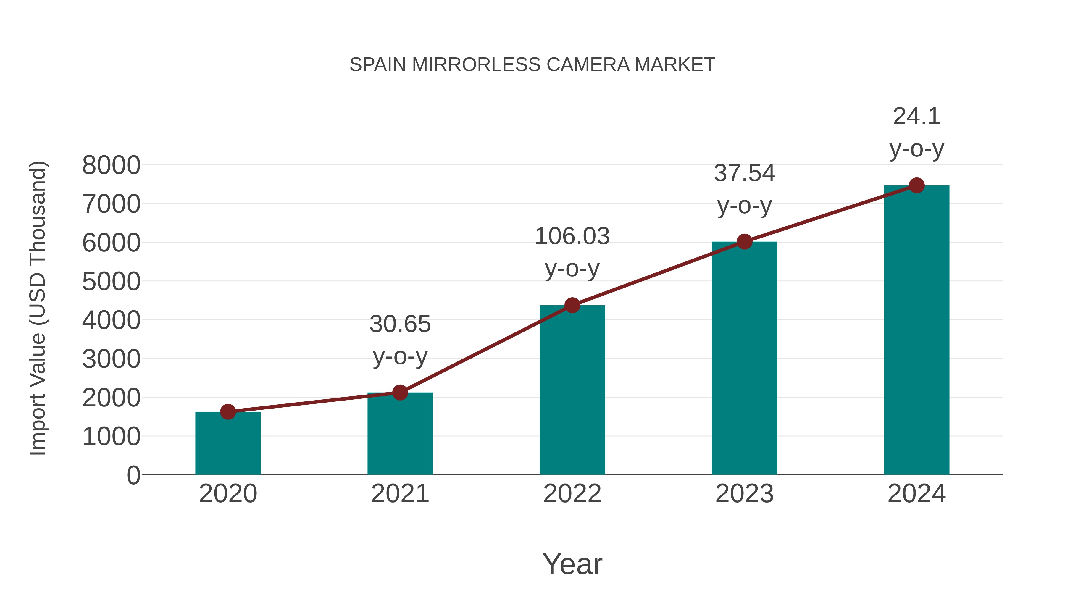 Spain Mirrorless Camera Market: Import Trend Analysis