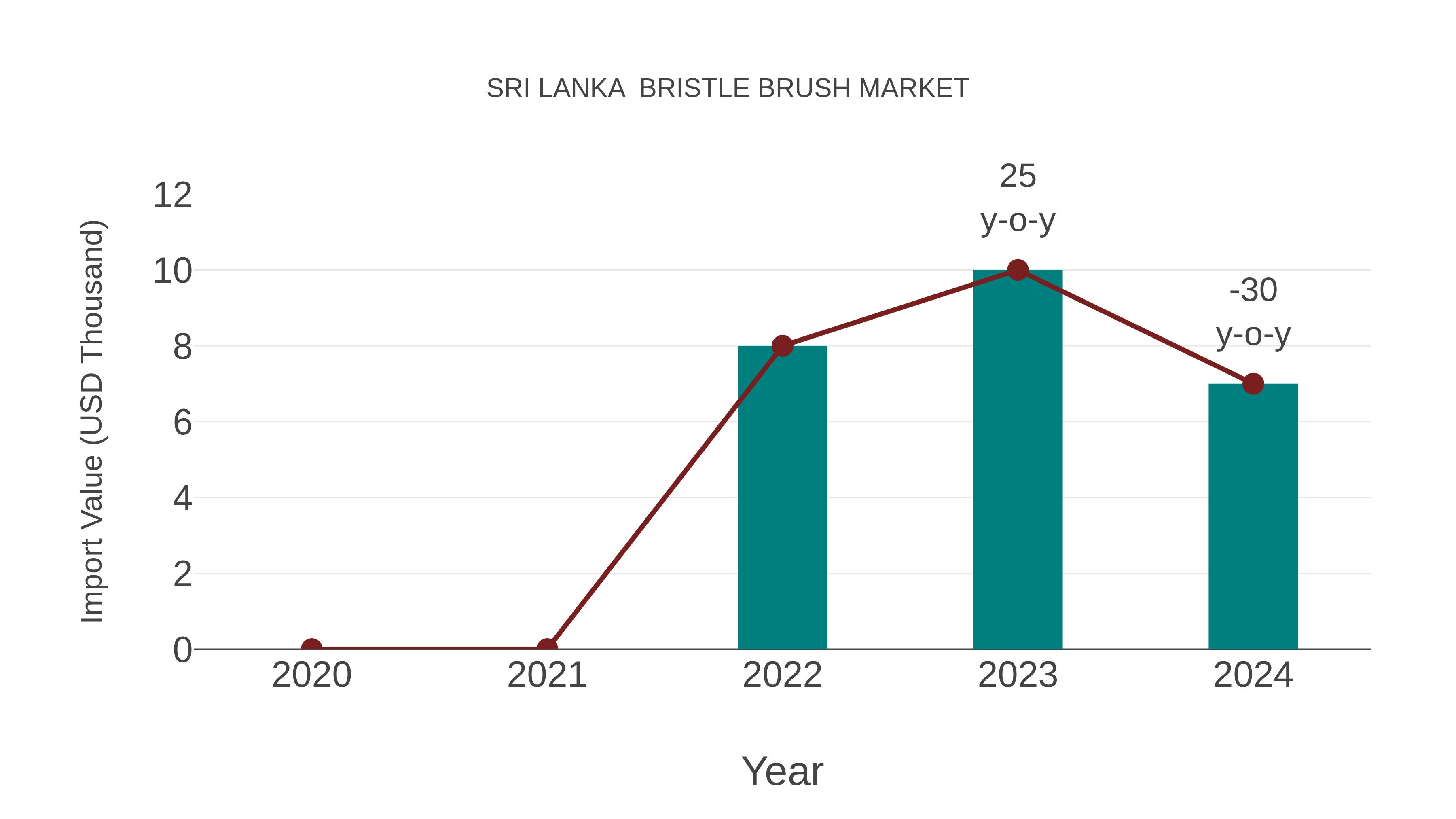 Sri Lanka  Bristle Brush Market: Import Trend Analysis