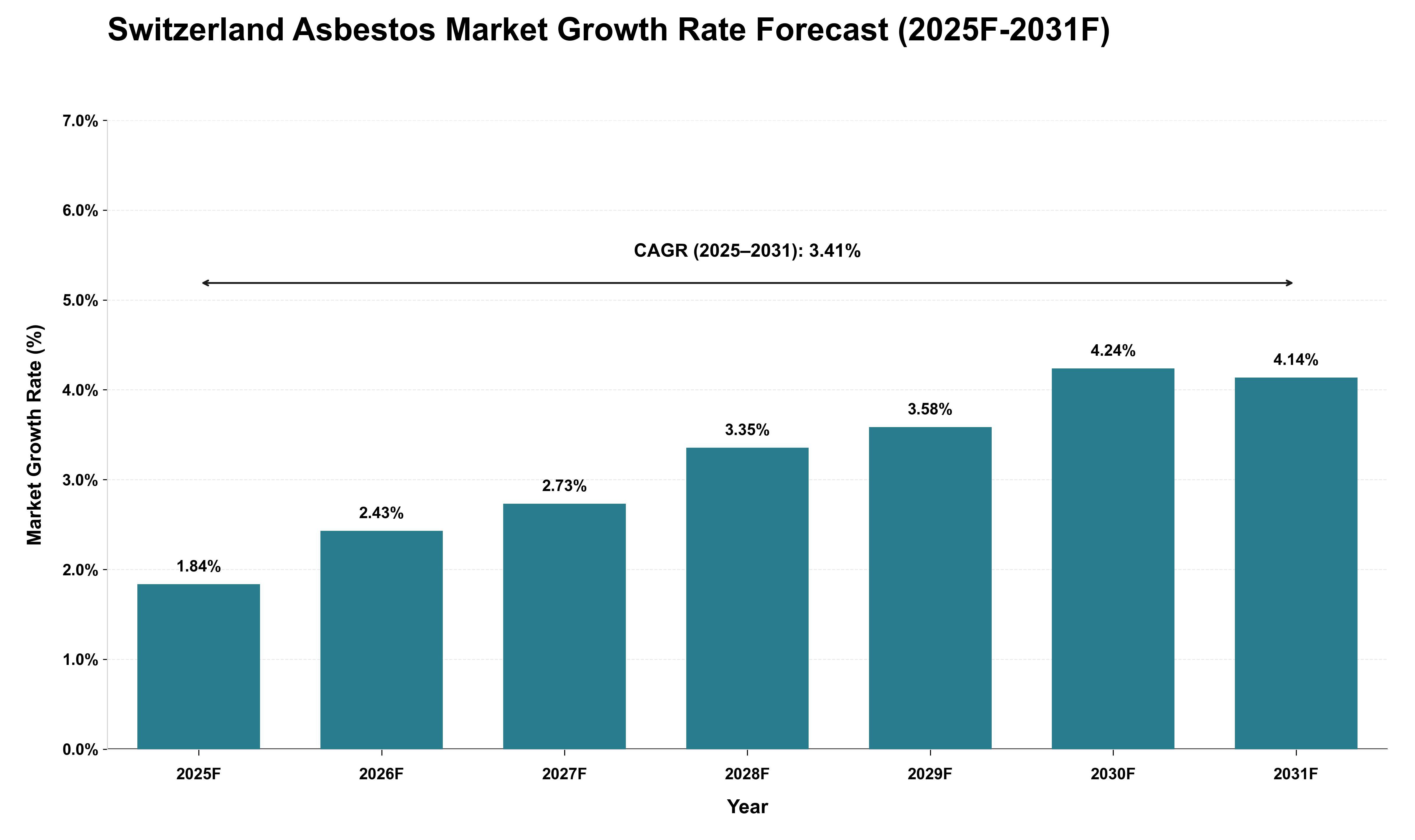 Switzerland Asbestos Market Growth Rate Analysis (2025 - 2031)