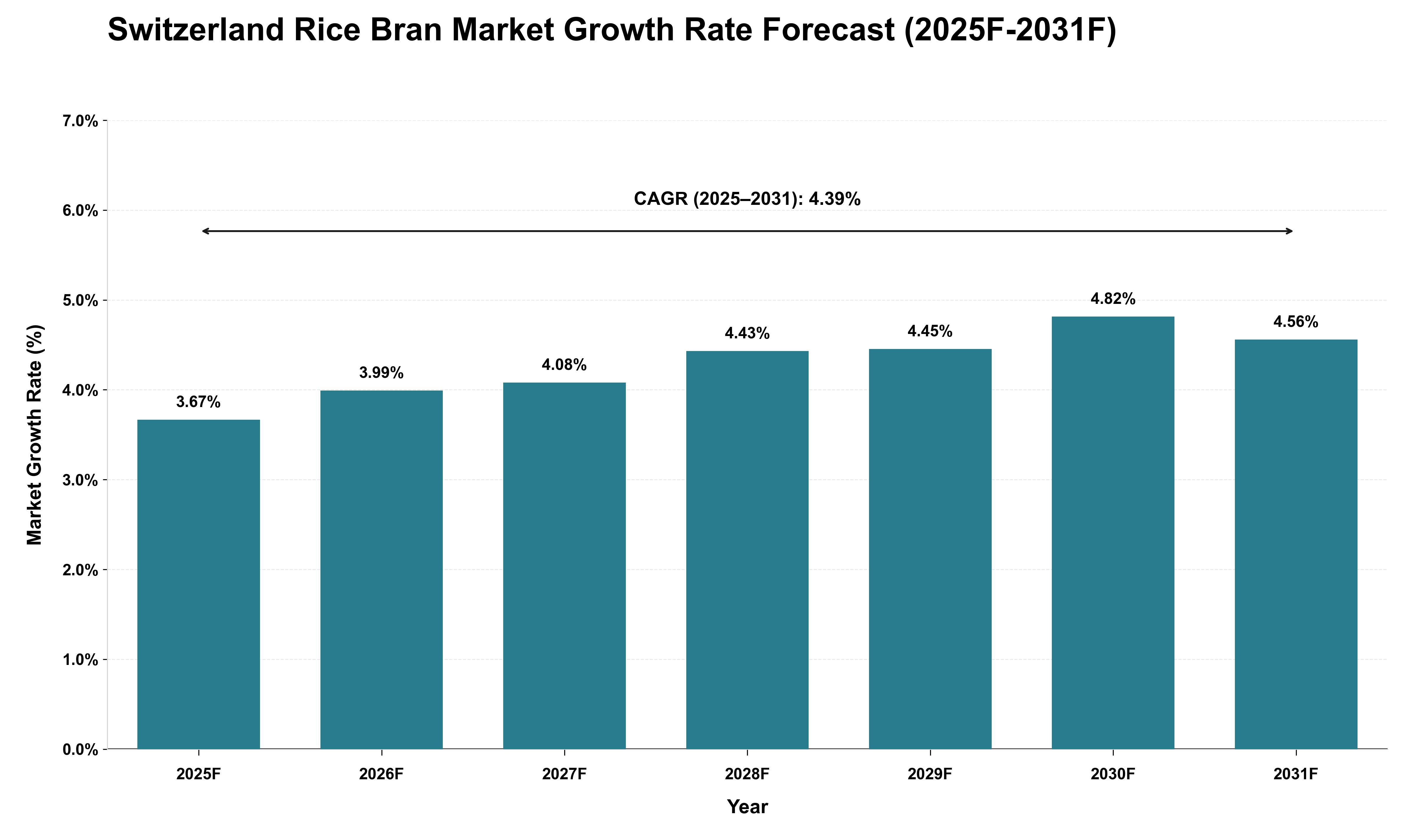 Switzerland Rice Bran Market Growth Rate Analysis (2025 - 2031)