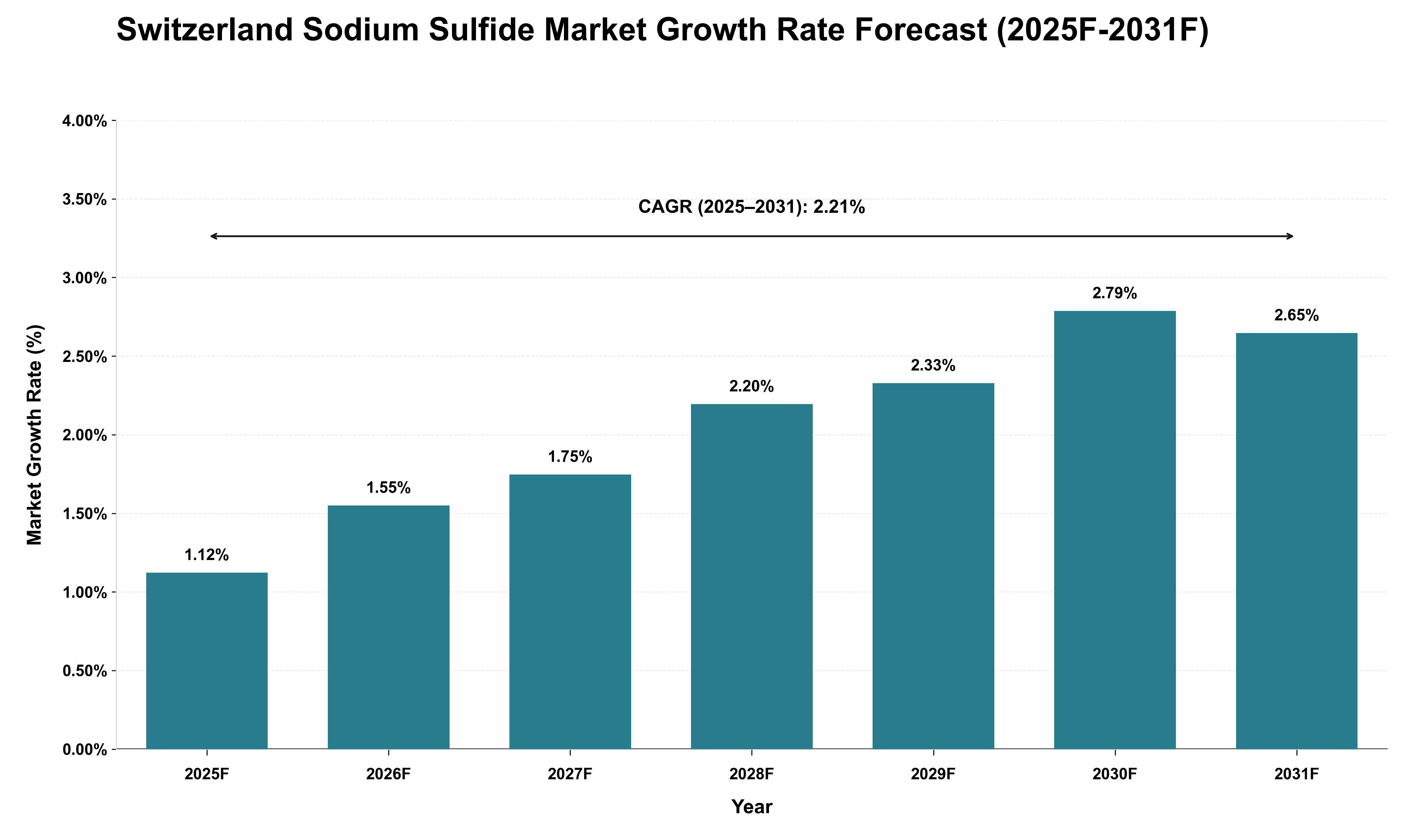 Switzerland Sodium Sulfide Market Growth Rate Analysis (2025 - 2031)