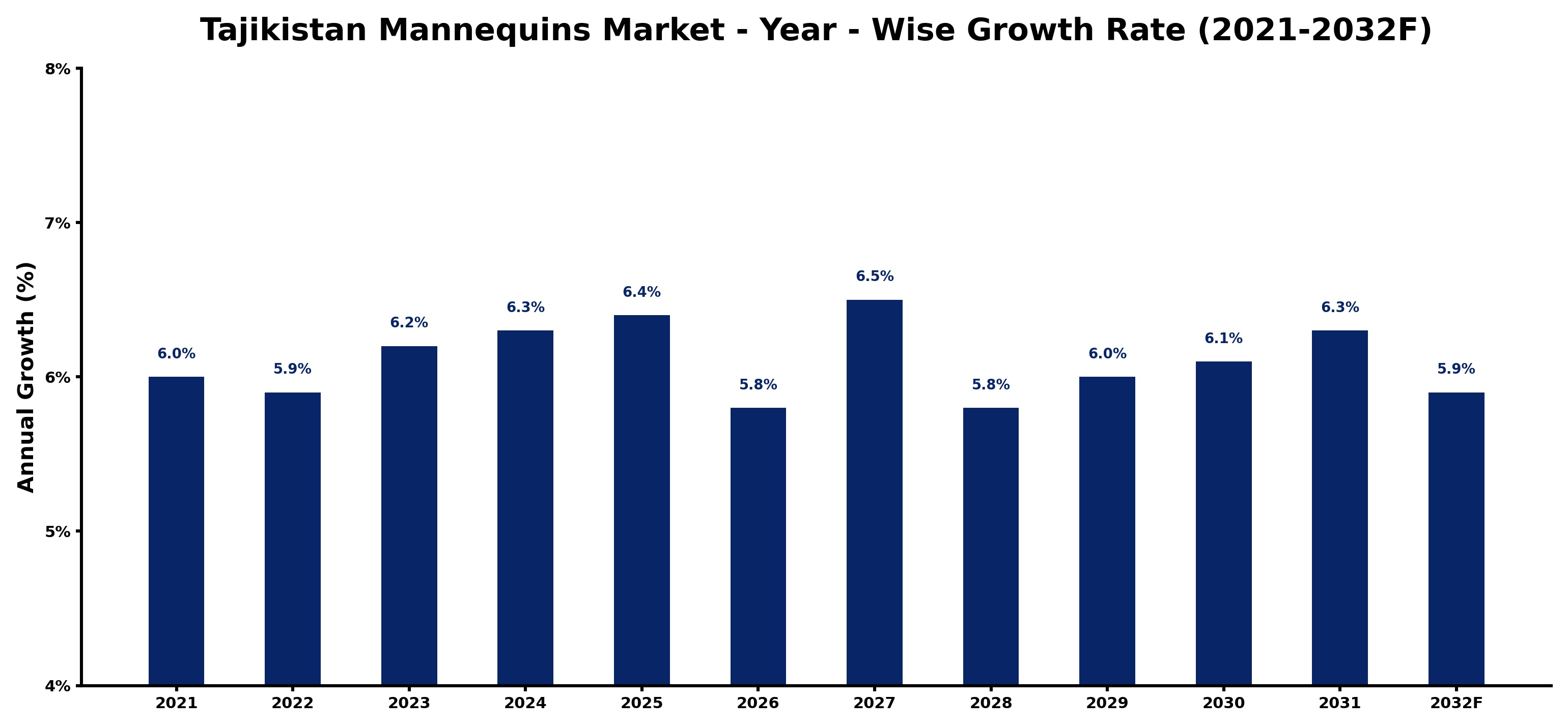 Tajikistan Mannequins Market Year-wise Growth Rate and Key Drivers