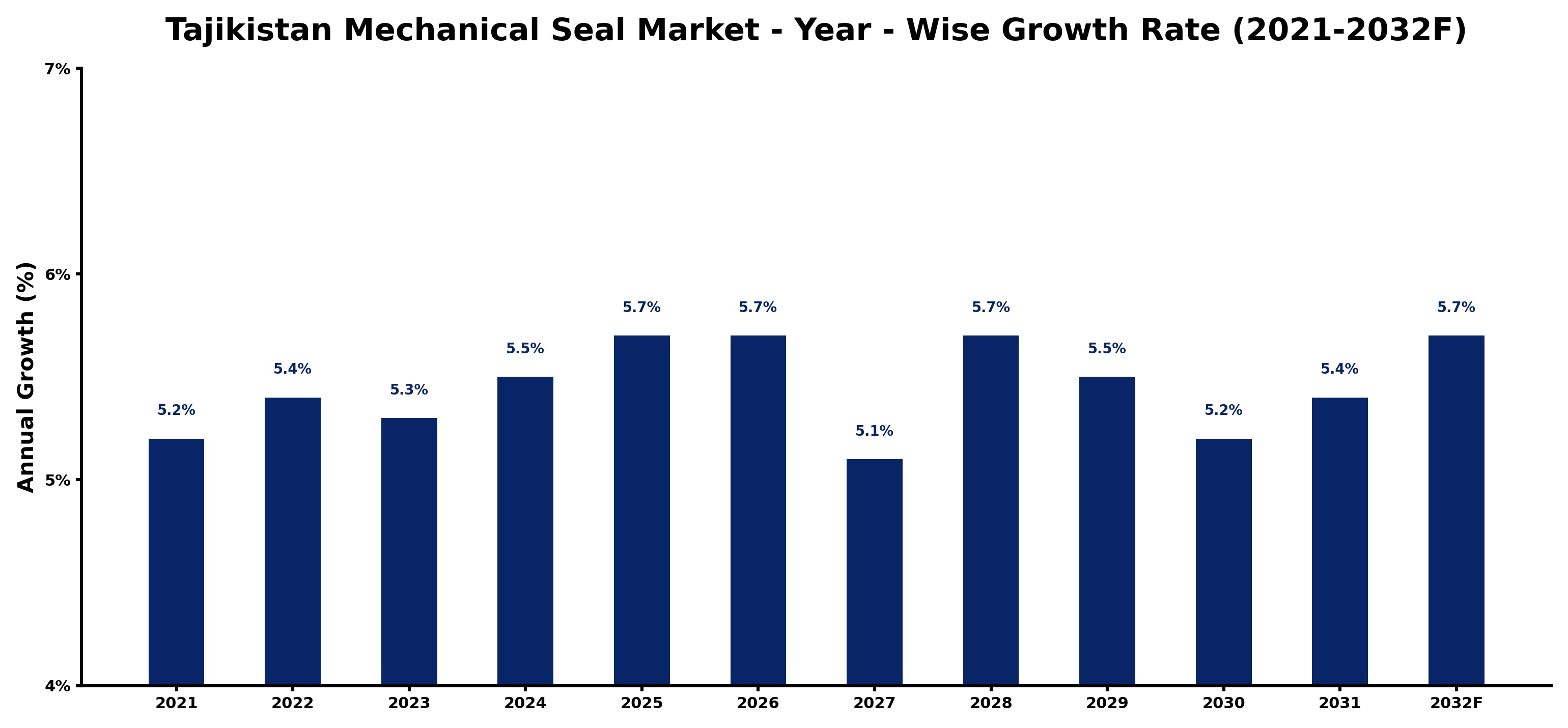 Tajikistan Mechanical Seal Market Year-wise Growth Rate and Key Drivers