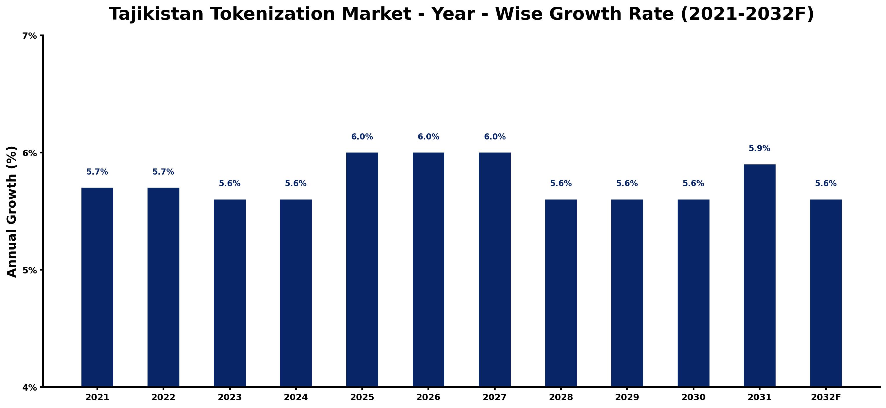 Tajikistan Tokenization Market Year-wise Growth Rate and Key Drivers