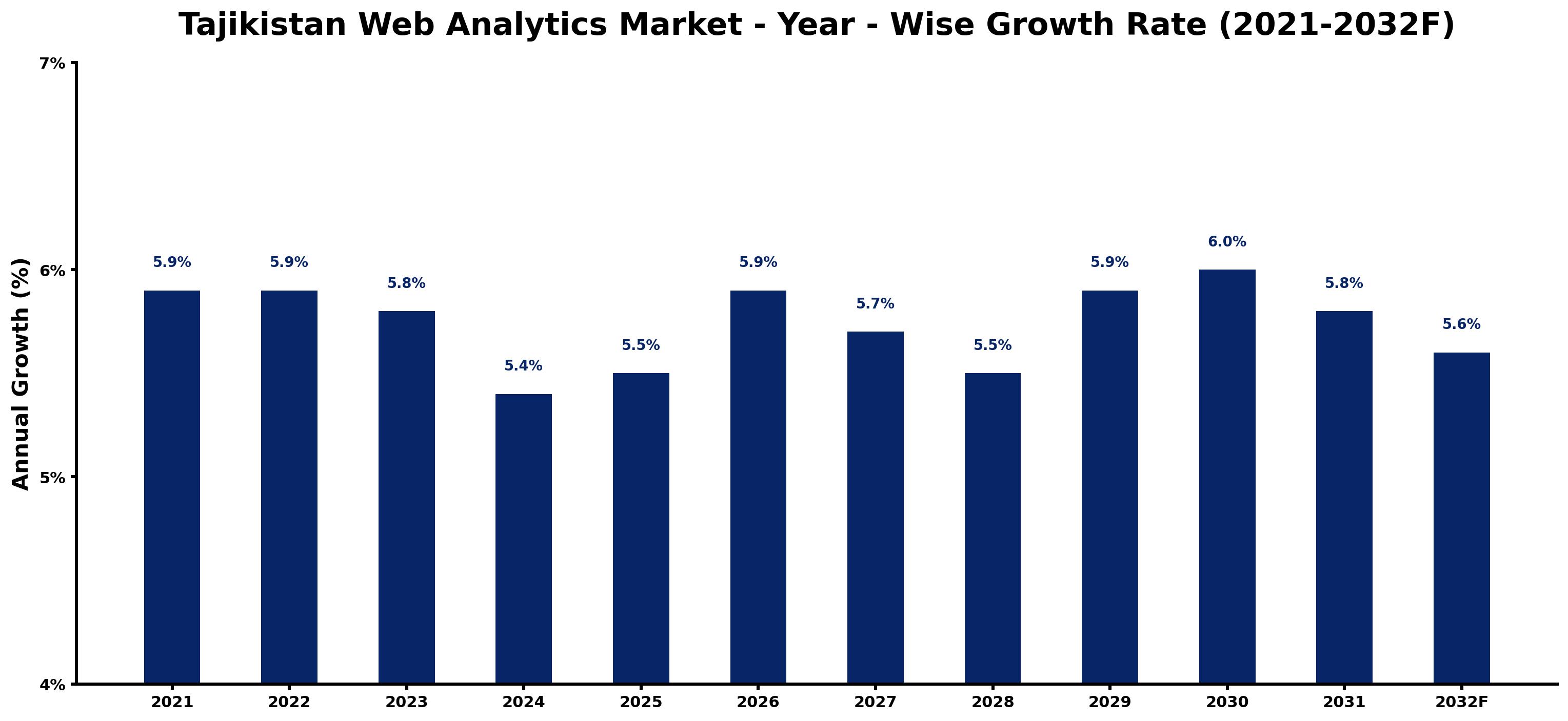Tajikistan Web Analytics Market Year-wise Growth Rate and Key Drivers