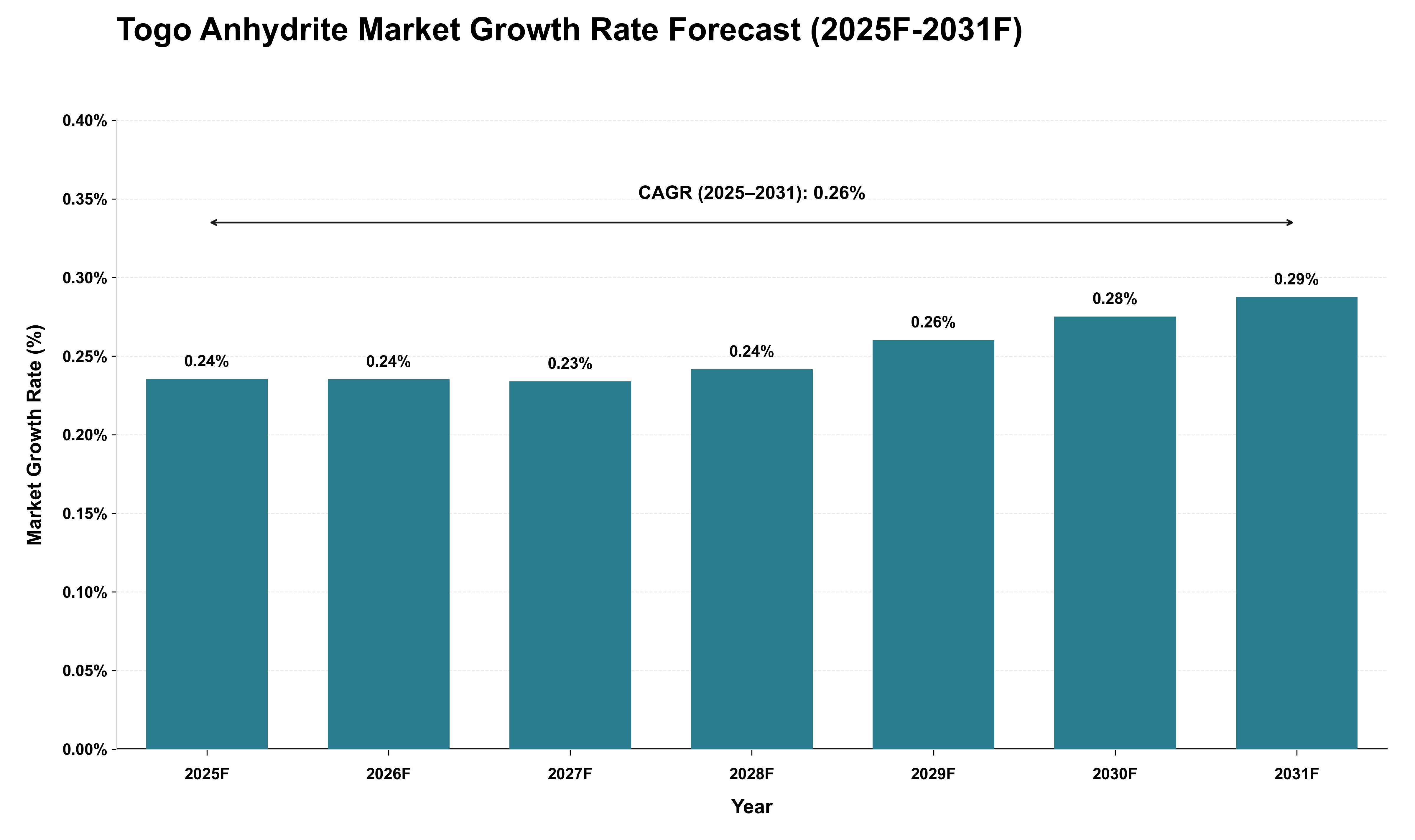 Togo Anhydrite Market Growth Rate Analysis (2025 - 2031)