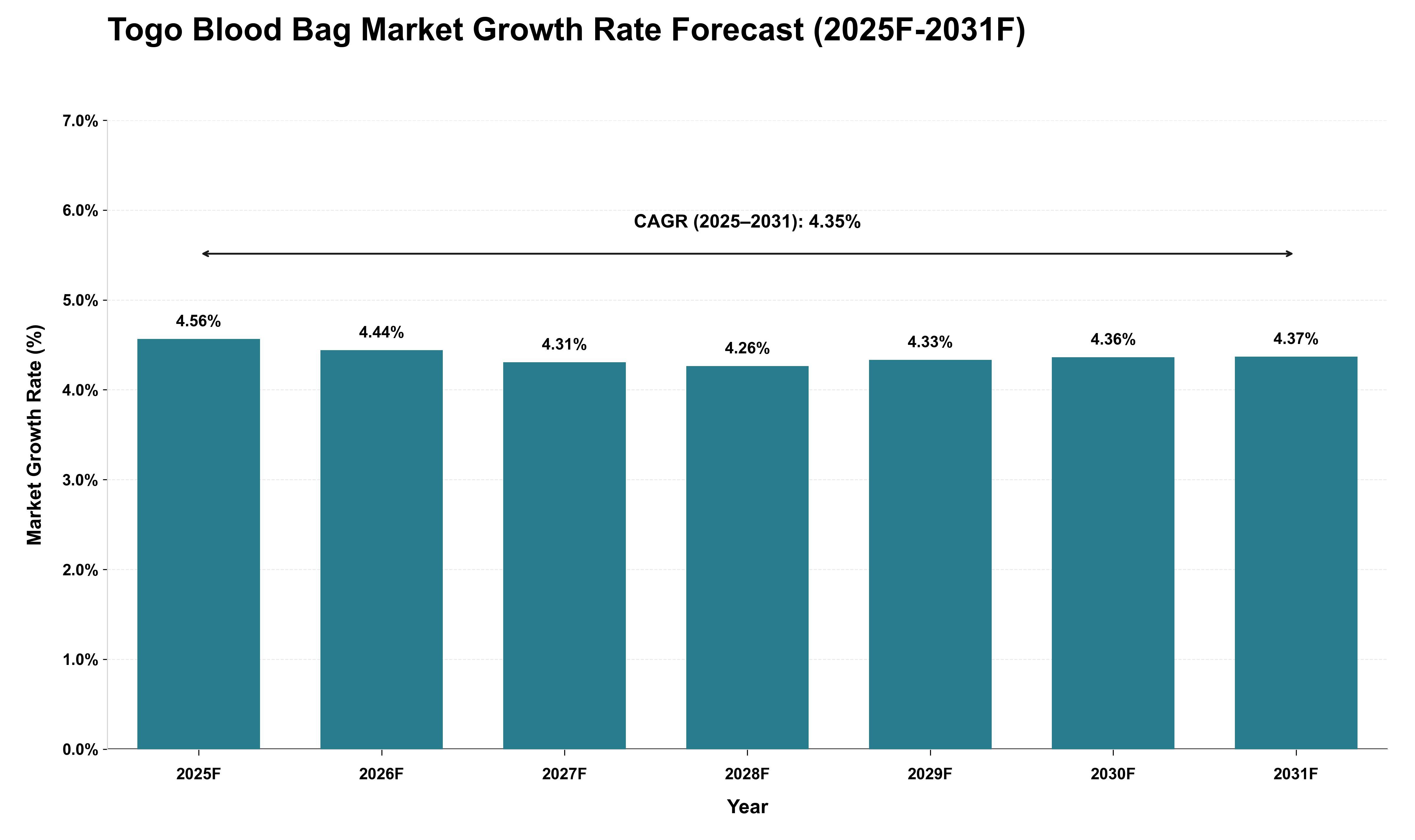 Togo Blood Bag Market Growth Rate Analysis (2025 - 2031)