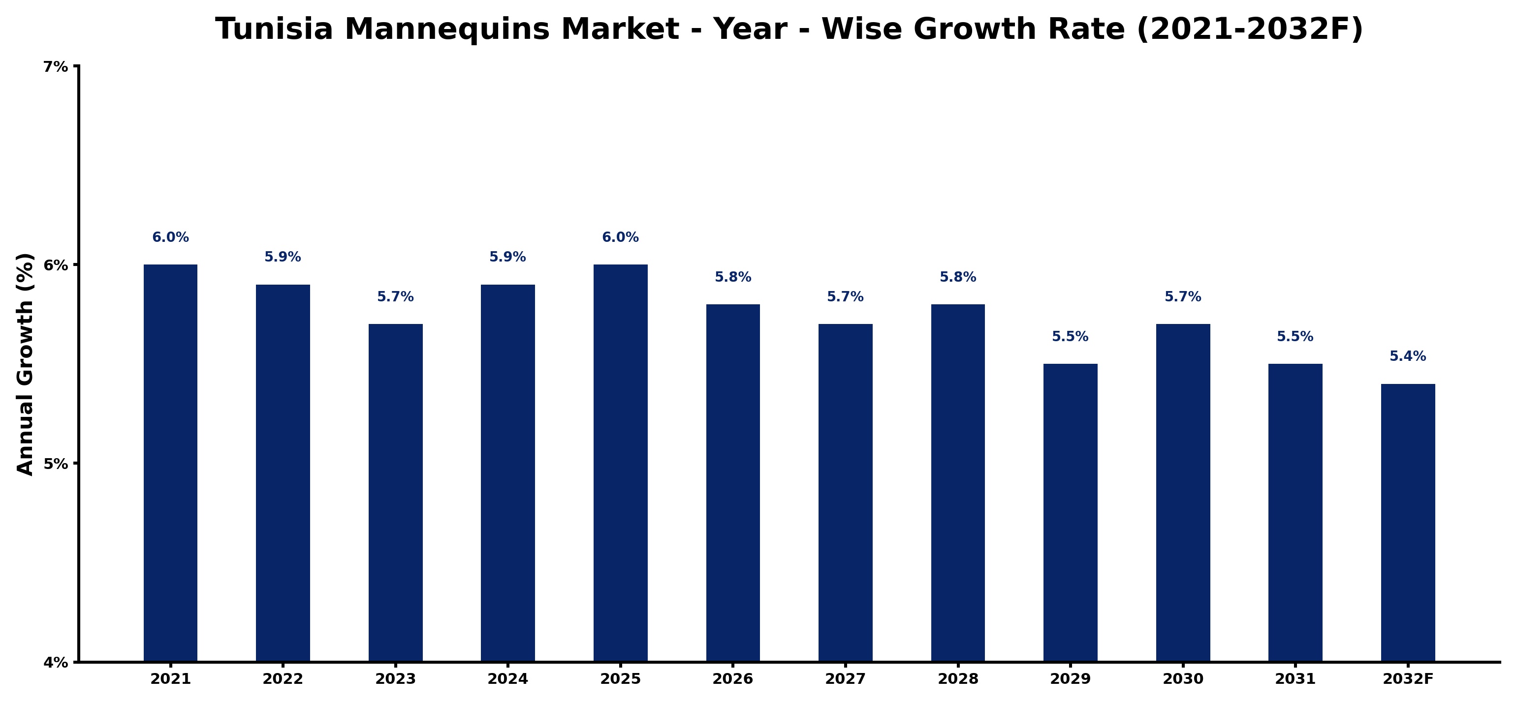 Tunisia Mannequins Market Year-wise Growth Rate and Key Drivers